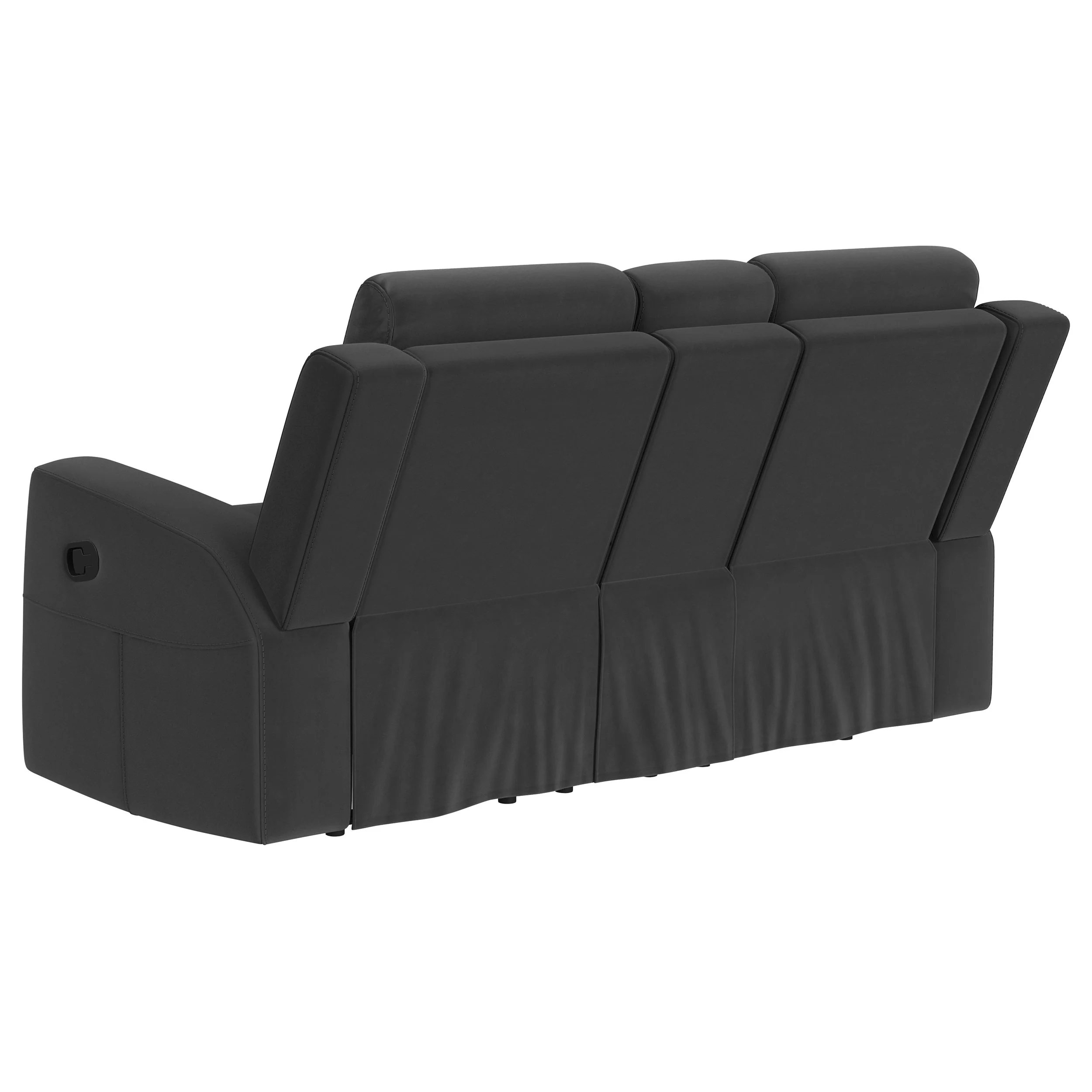 Brentwood 2-Piece Reclining Sofa Set Charcoal - Image 9