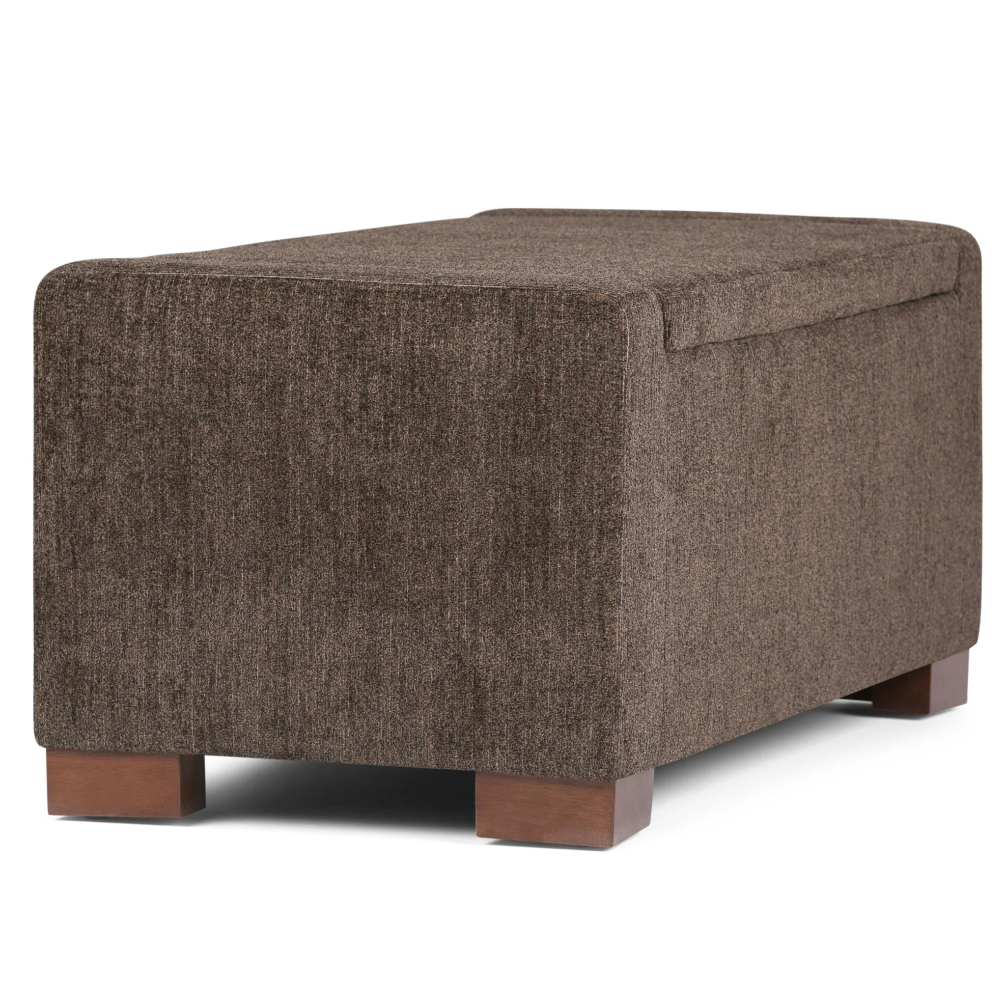 Bretton - Lift Top Storage Ottoman - Deep Umber Brown - Image 9