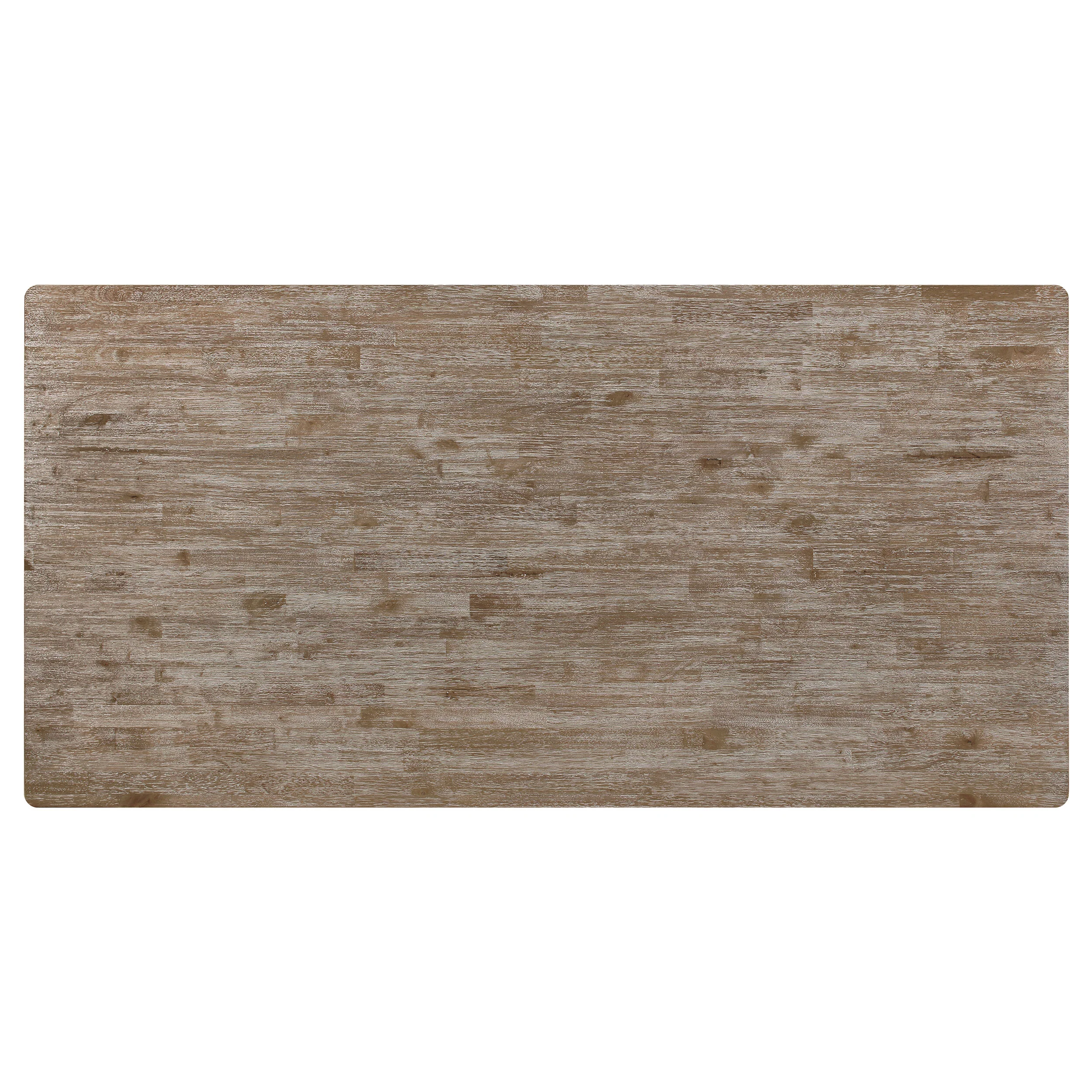 Bridget Rectangular 79-Inch Dining Table Brown Brushed - Image 4