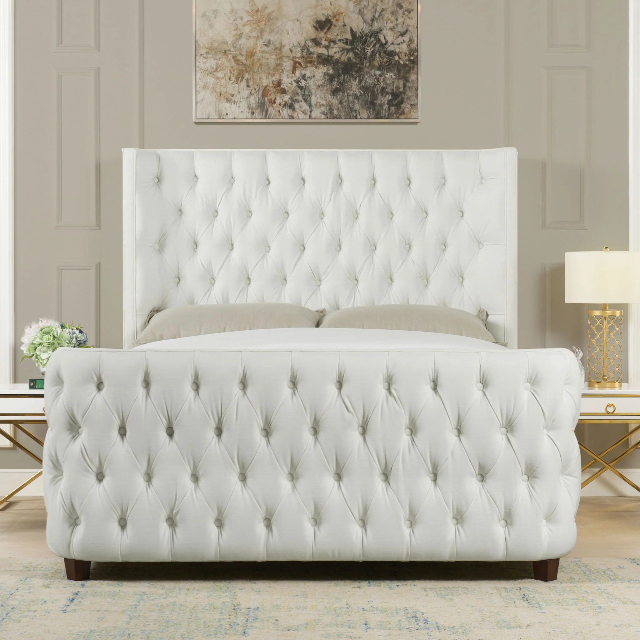 Brooklyn - Tufted Panel Bed Headboard And Footboard Set - Image 5