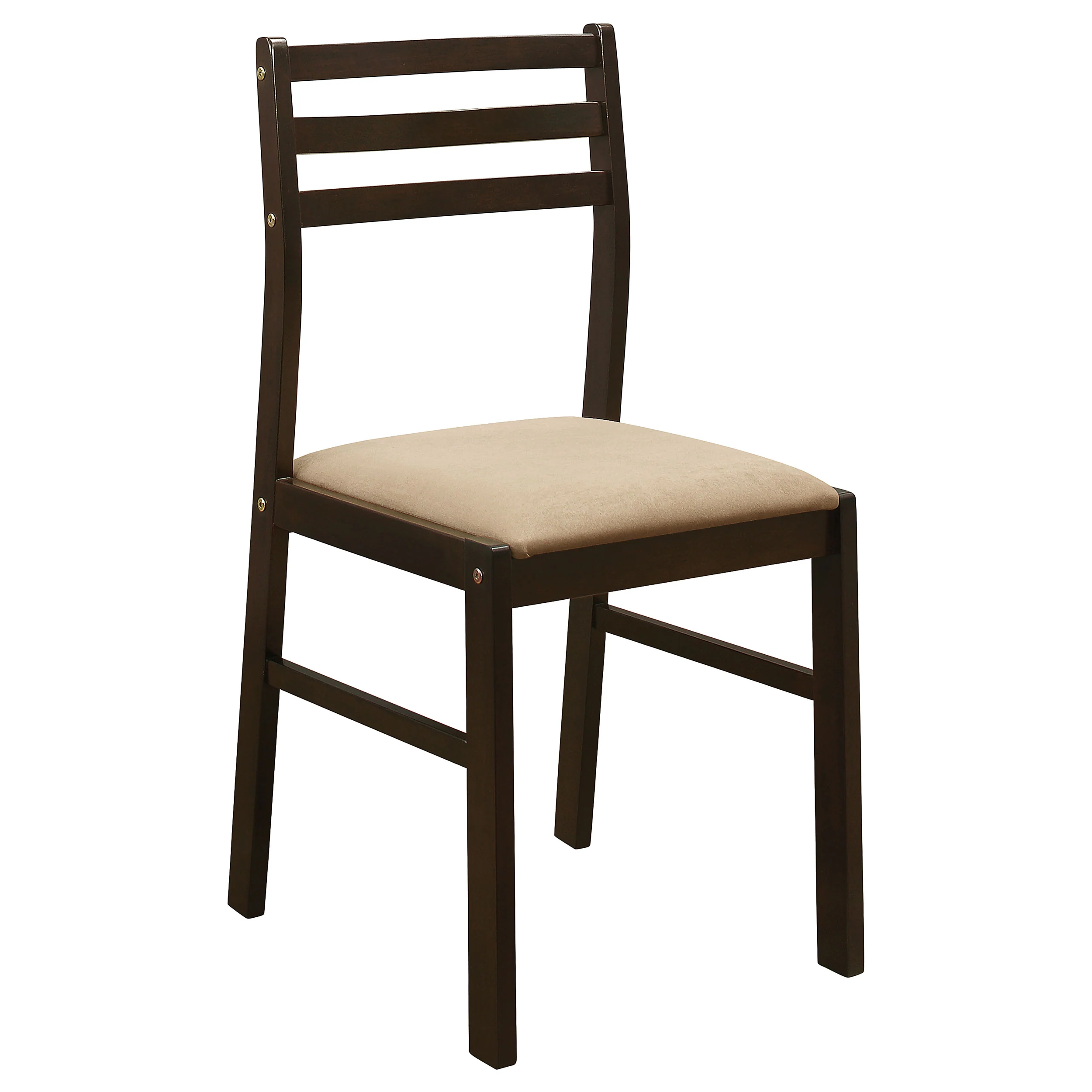 Bucknell 3-Piece Round Drop Leaf Dining Table Set Cappuccino - Image 9