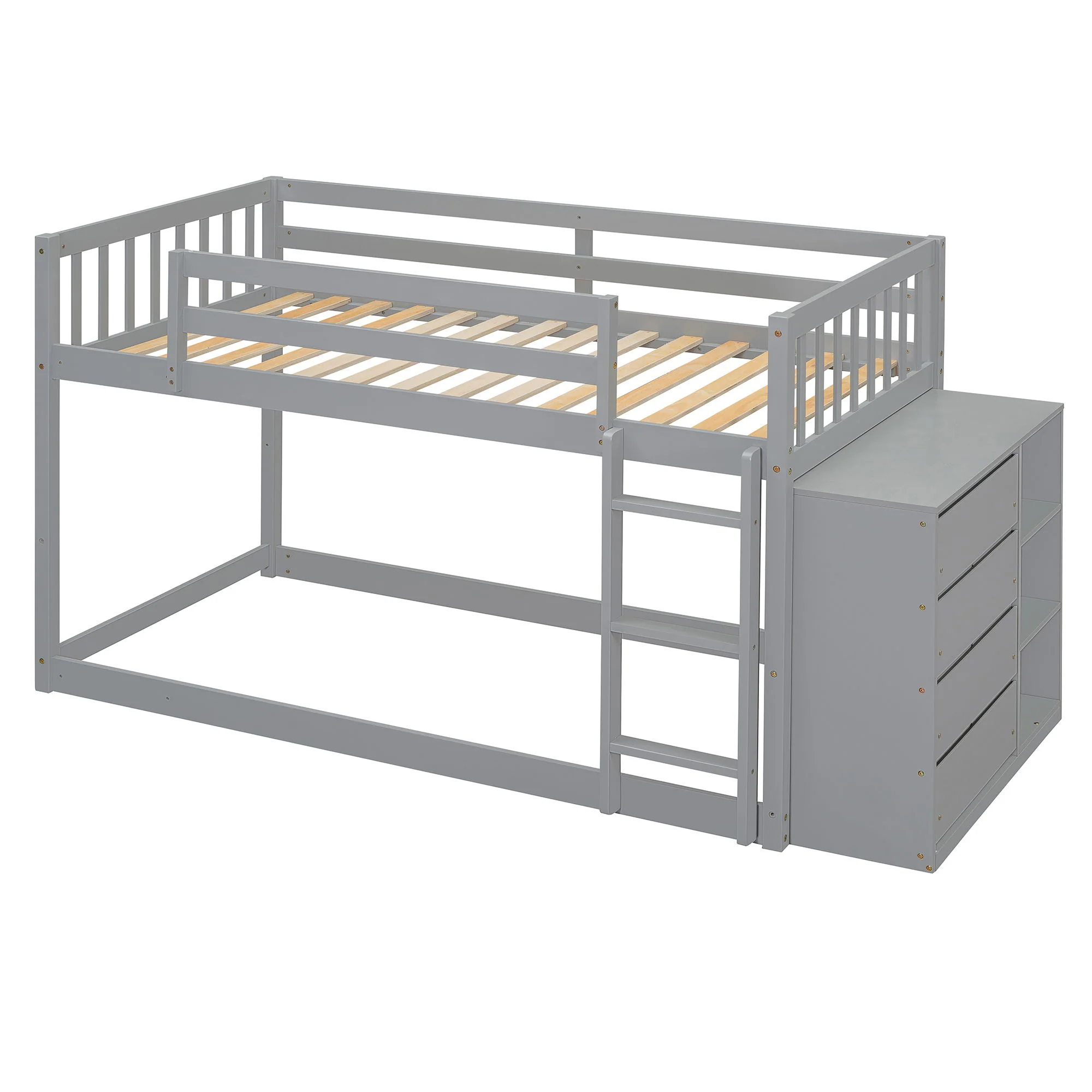Bunk Bed With 4 Drawers And 3 Shelves - Image 54