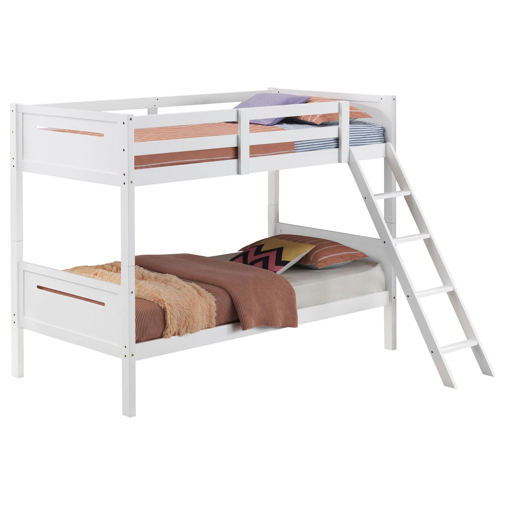 Bunk Bed With Built In Ladder, Safety Guardrails And Angled Access Step - Image 41