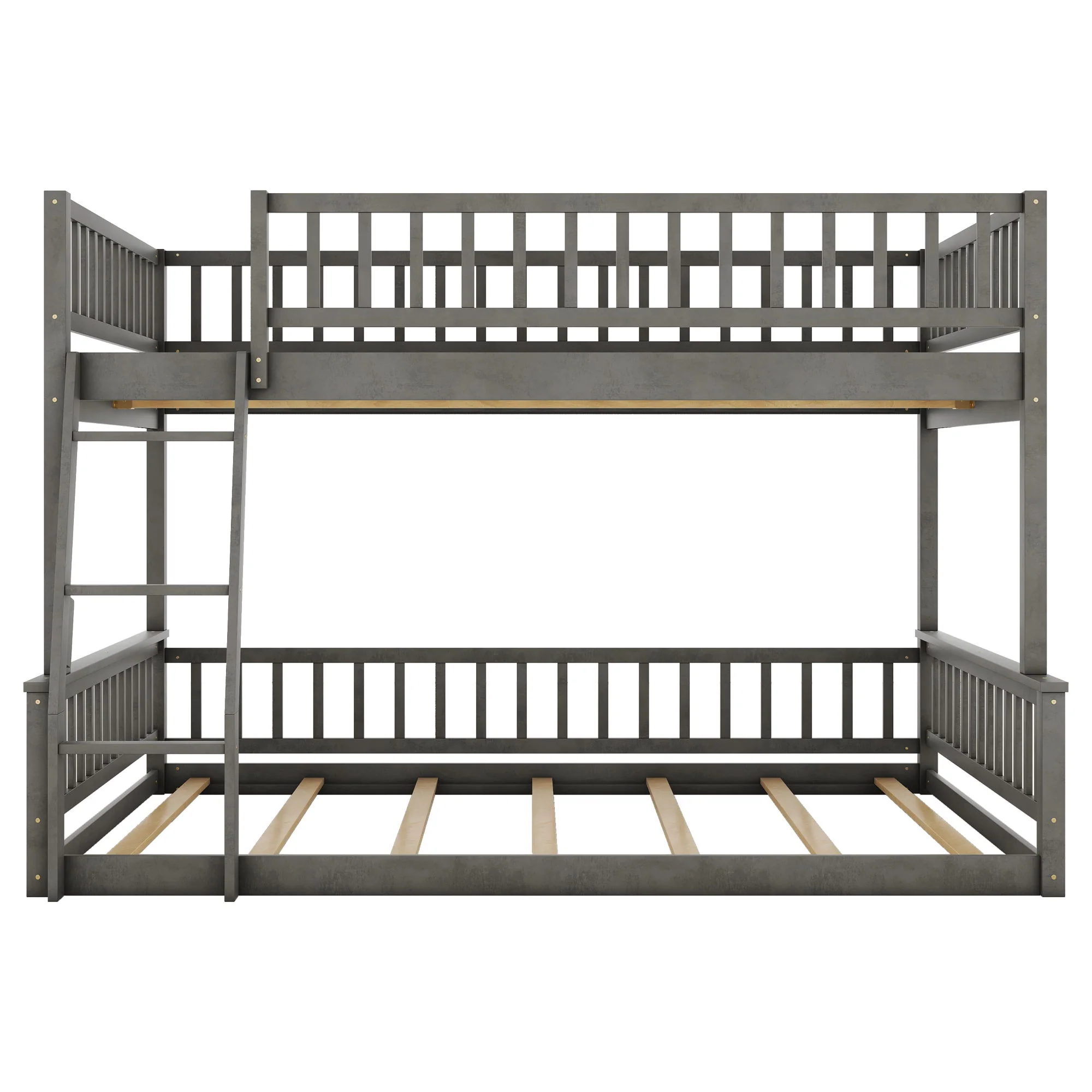Bunk Bed With Ladder And Guardrails - Image 2