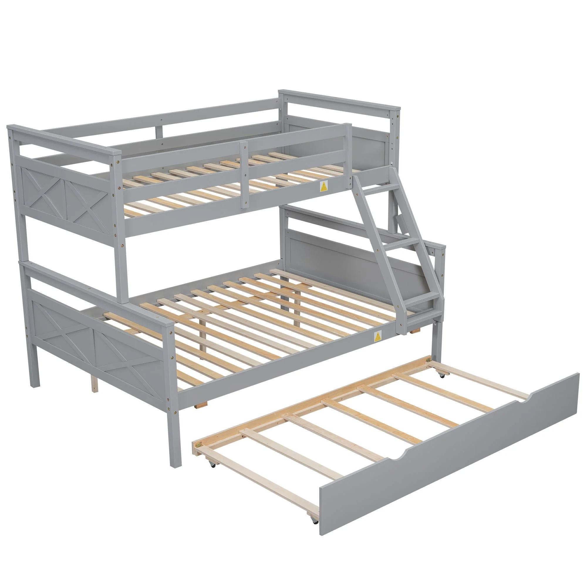 Bunk Bed With Ladder And Safety Guardrail - Image 3