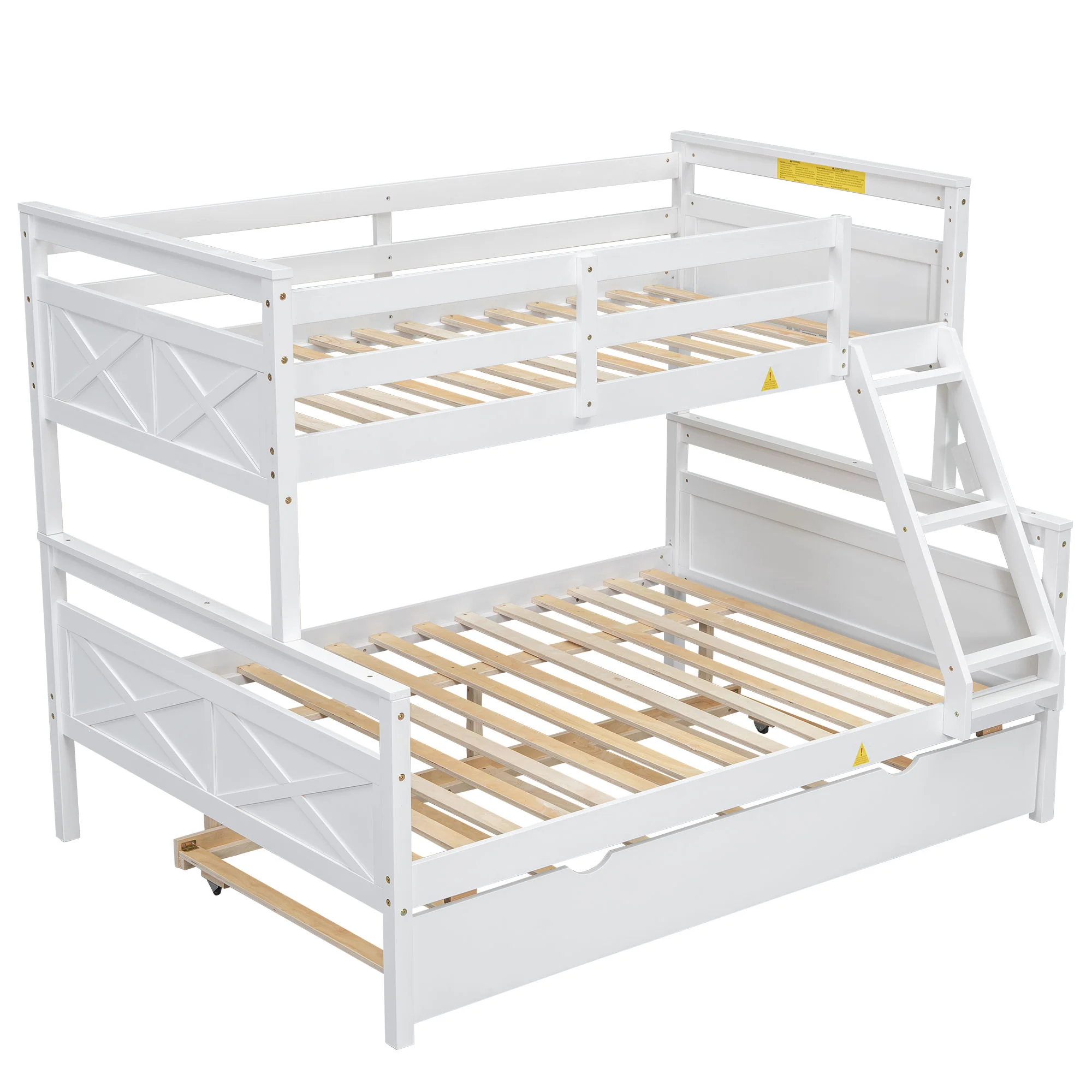 Bunk Bed With Ladder And Safety Guardrail - Image 35
