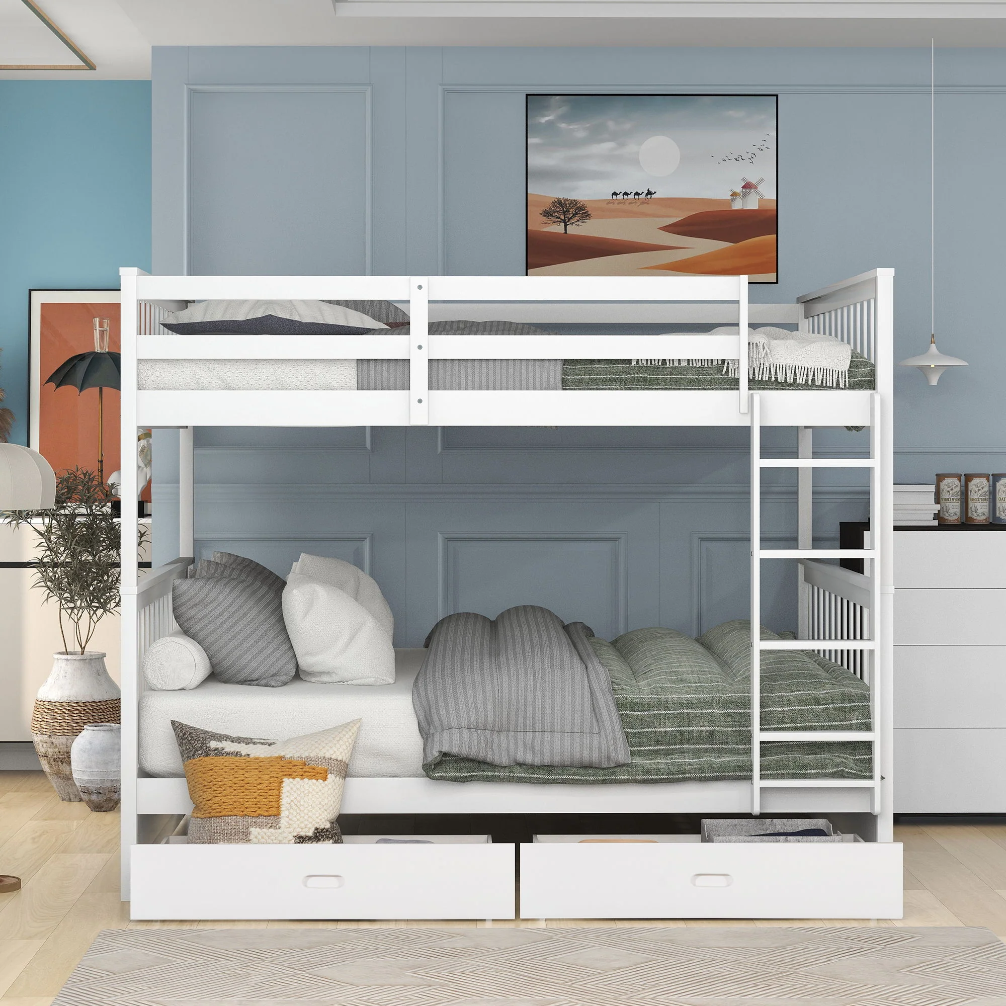 Bunk Bed With Ladders And 2 Storage Drawers - Image 20