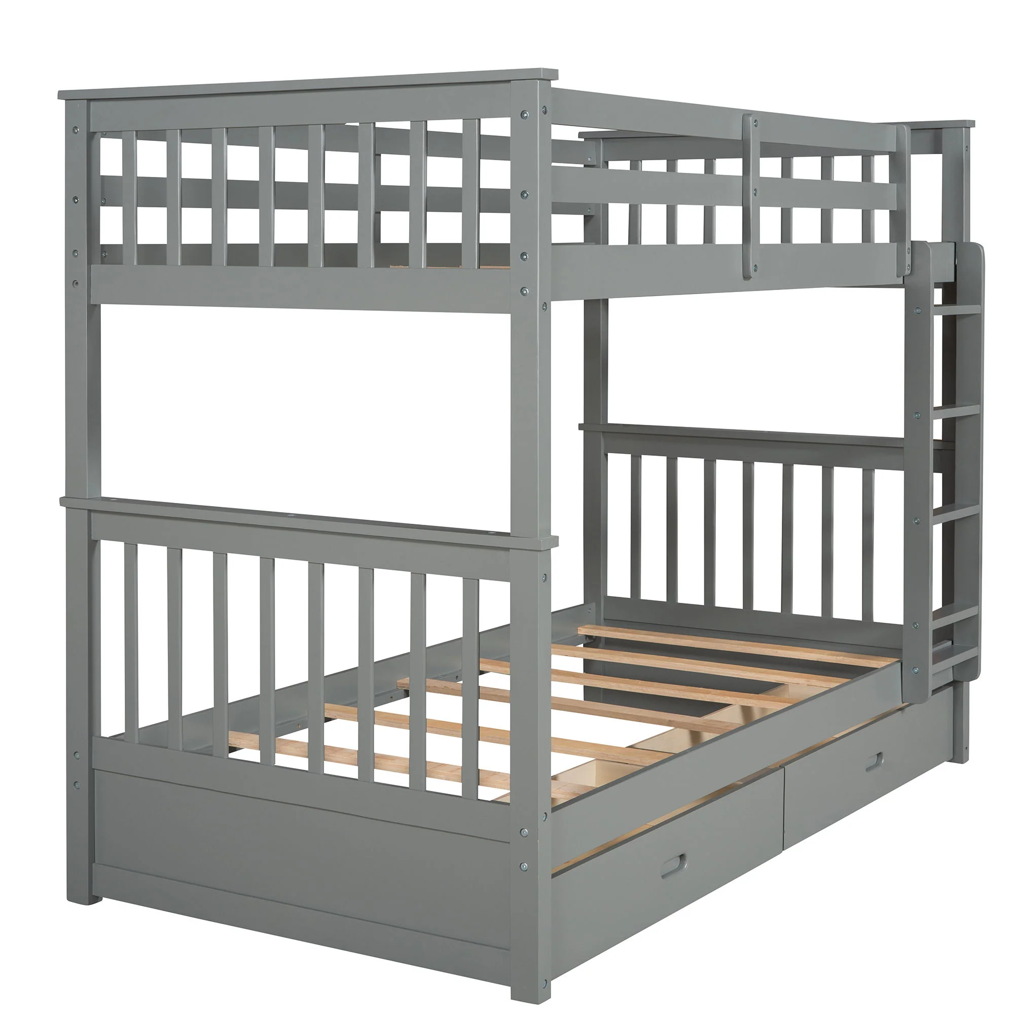 Bunk Bed With Ladders And 2 Storage Drawers - Image 44