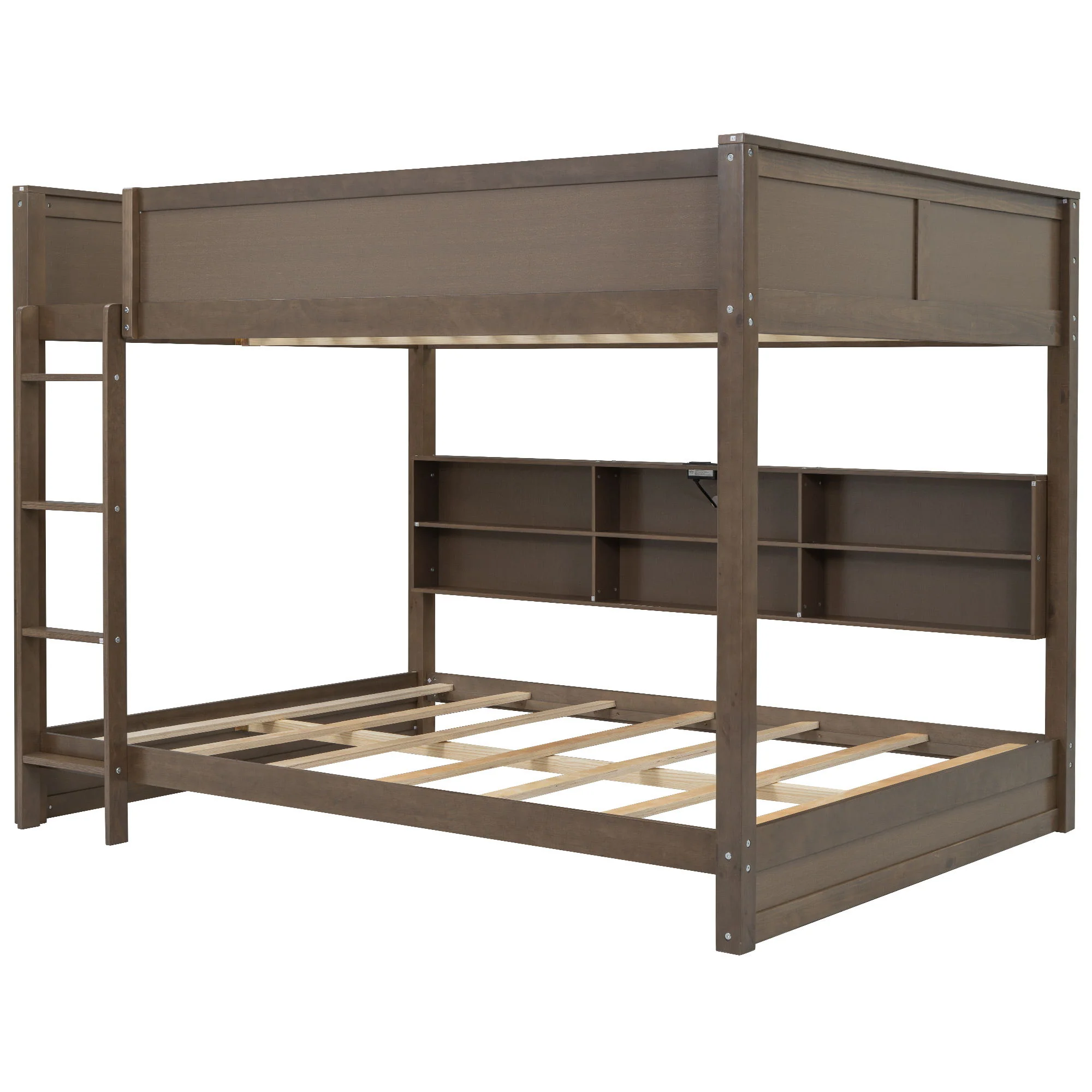 Bunk Bed With Storage Cabinets And USB Ports - Image 7