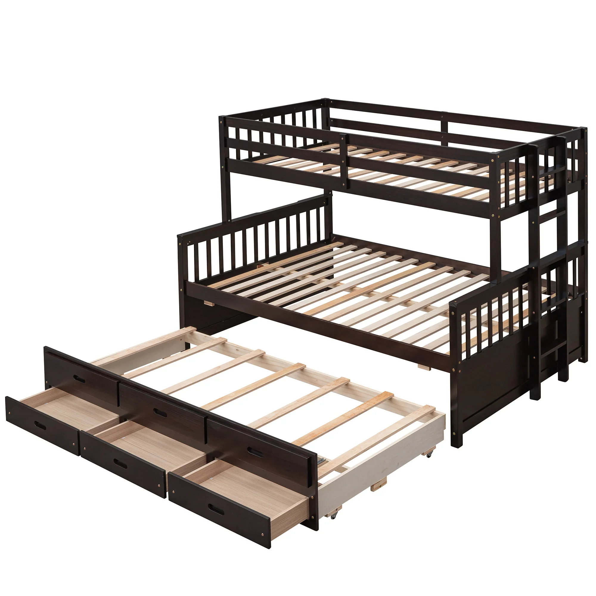 Bunk Bed With Twin Size Trundle And Drawers - Image 12