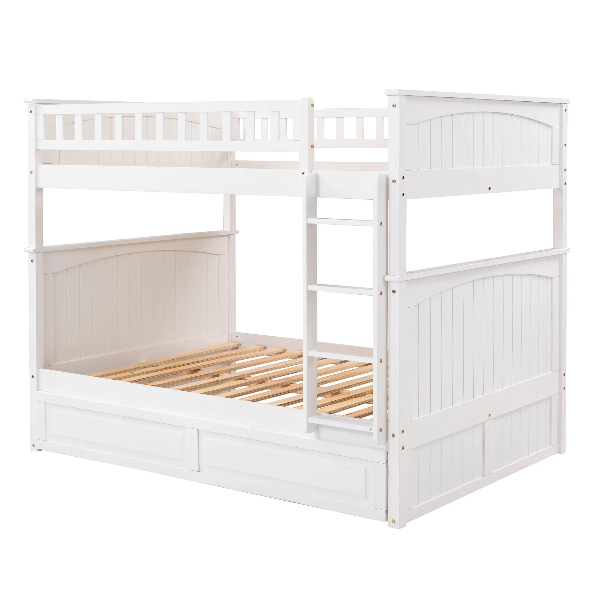 Bunk Bed With Twin Size Trundle, Guardrails - Image 17