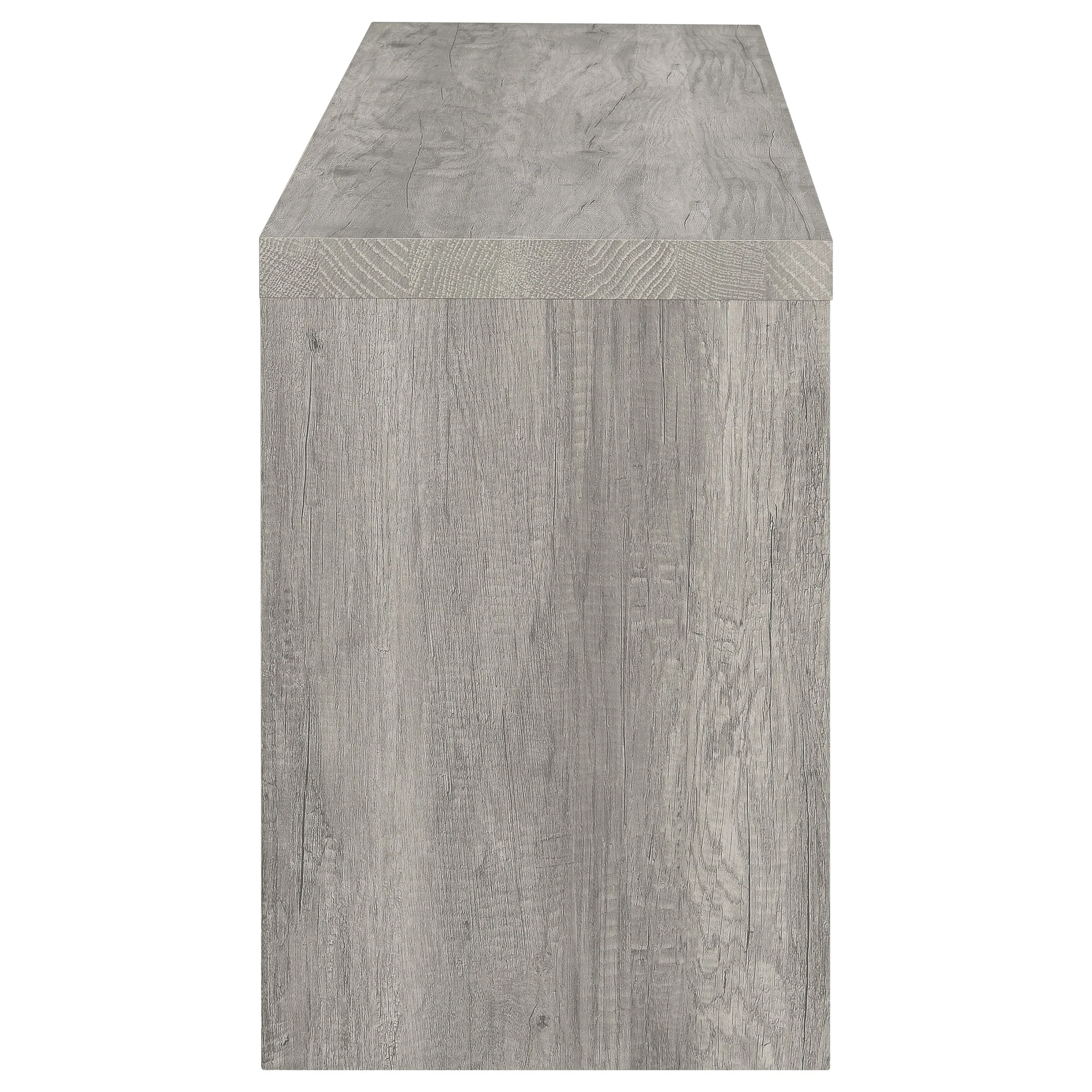 Burke 2-Drawer Grey Driftwood TV Stand - 59 Inch - Image 10