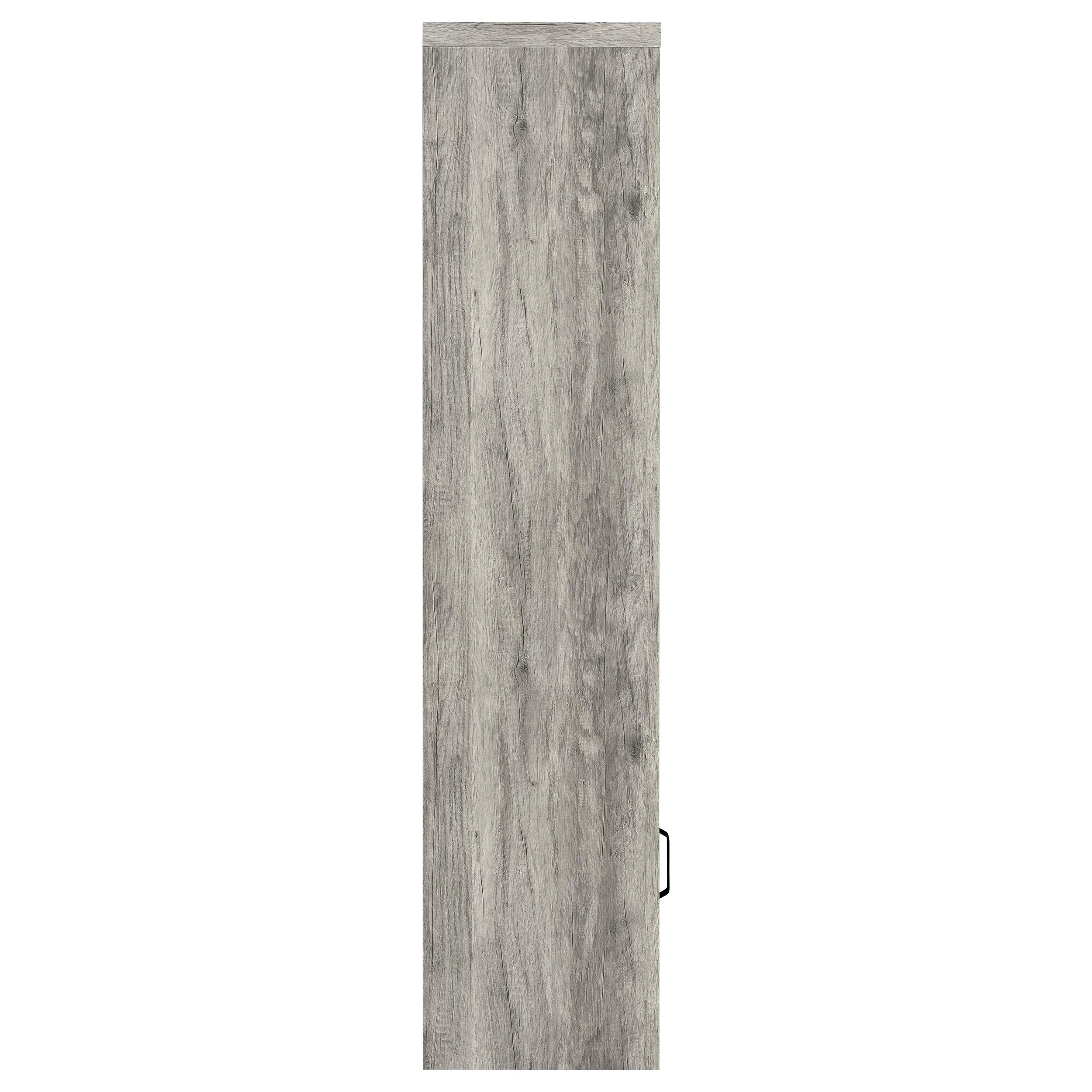 Burke 3-Piece 59-Inch TV Entertainment Center Grey Driftwood - Image 15