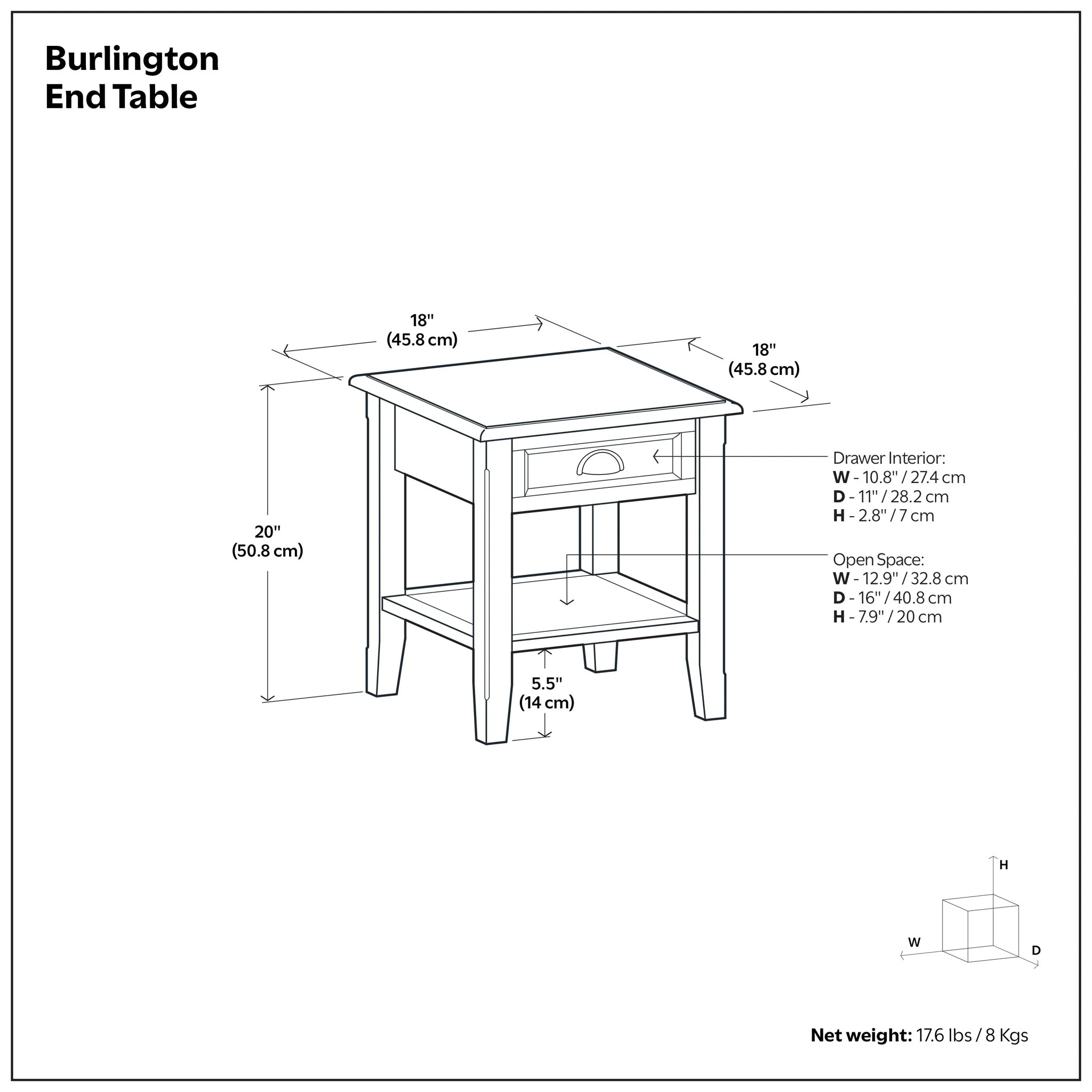 Burlington - End Table - Mahogany Brown - Image 2