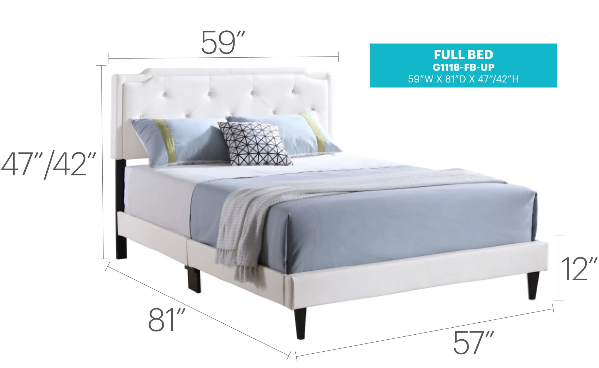 Button Tufted Bed Charming For Cozy Spaces - Image 51
