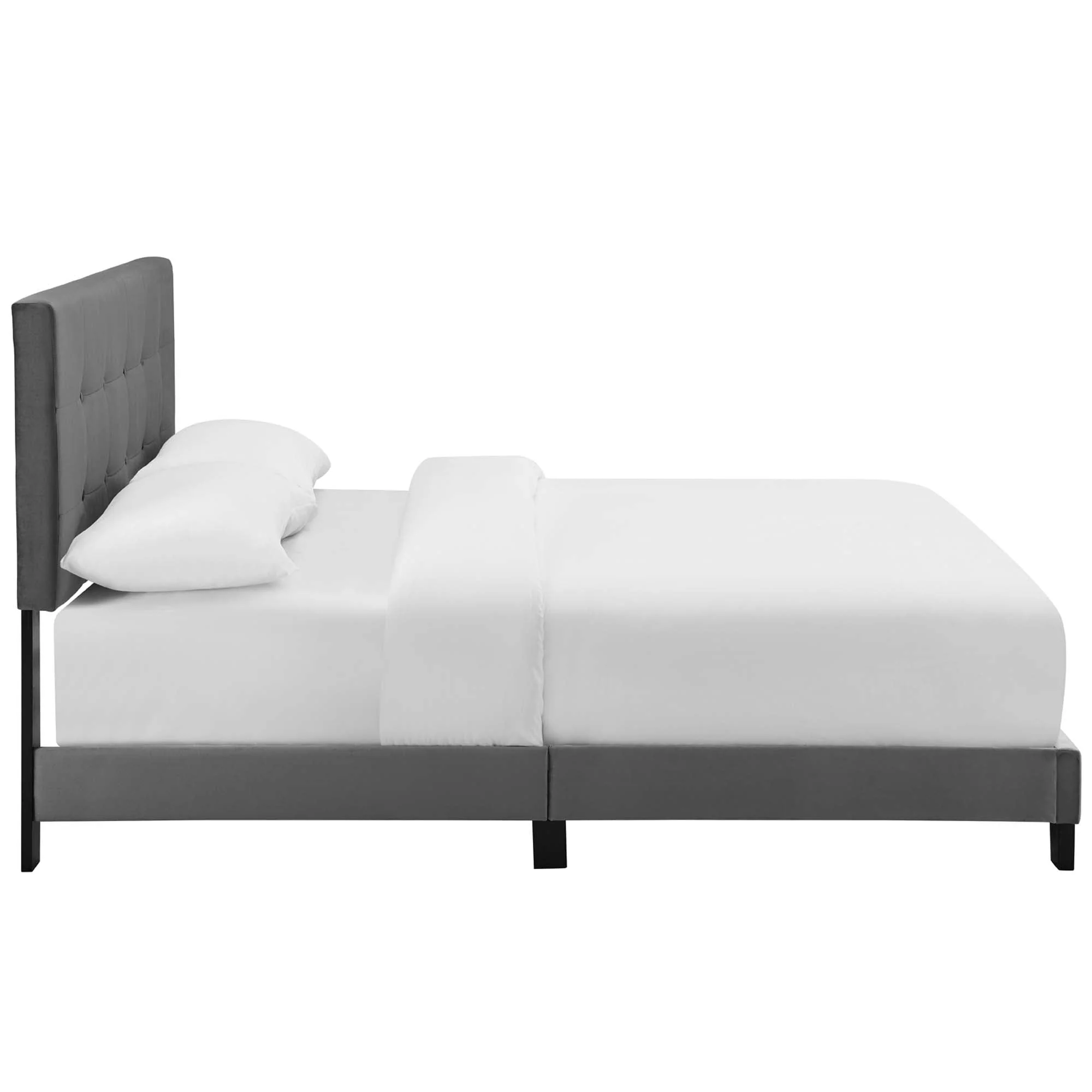 Button-Tufted Performance Velvet Bed Frame - Image 8