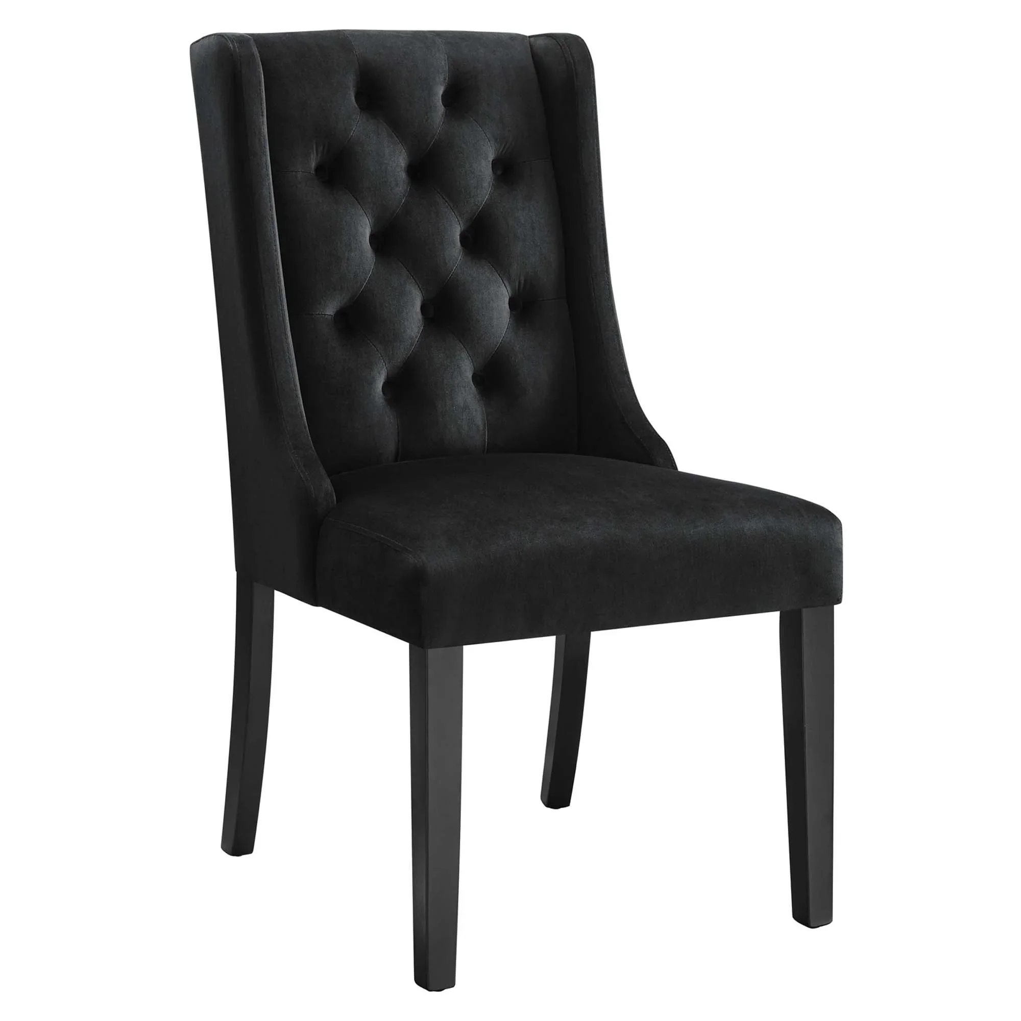 Button Tufted Performance Velvet Dining Chairs Set of 2 - Image 3