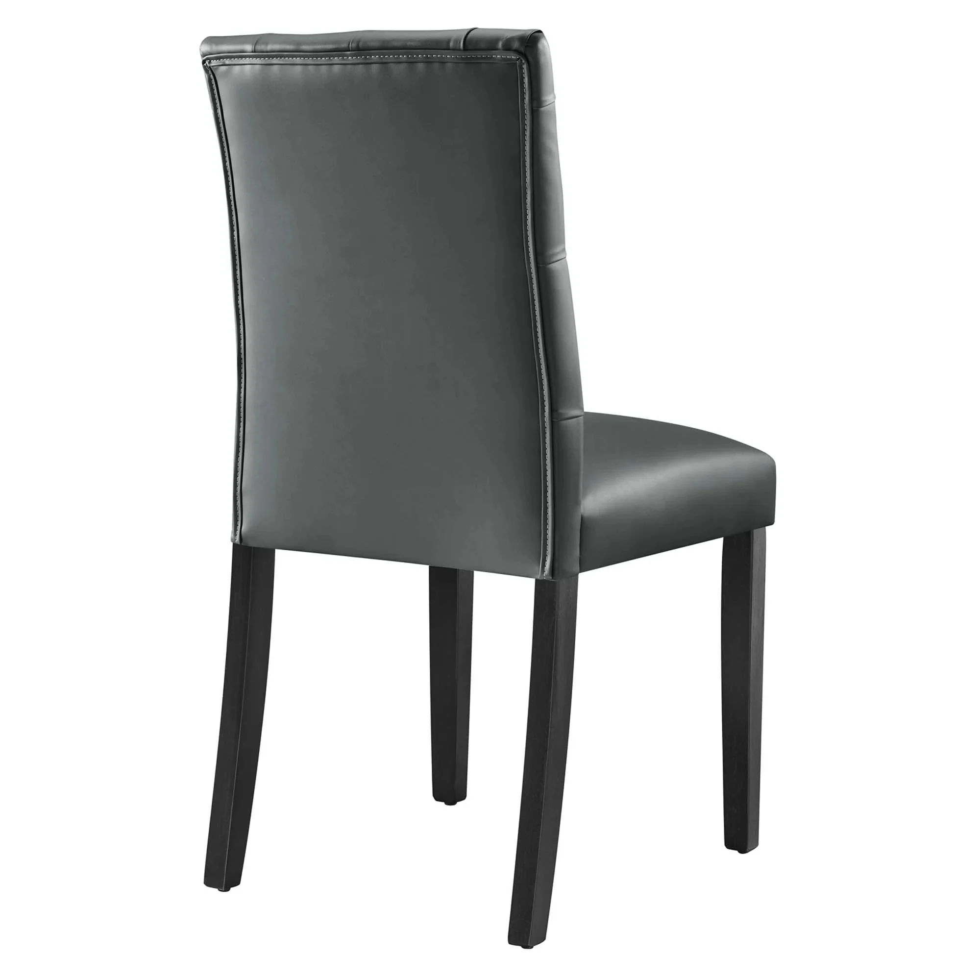Button Tufted Vegan Leather Dining Side Chair - Image 16