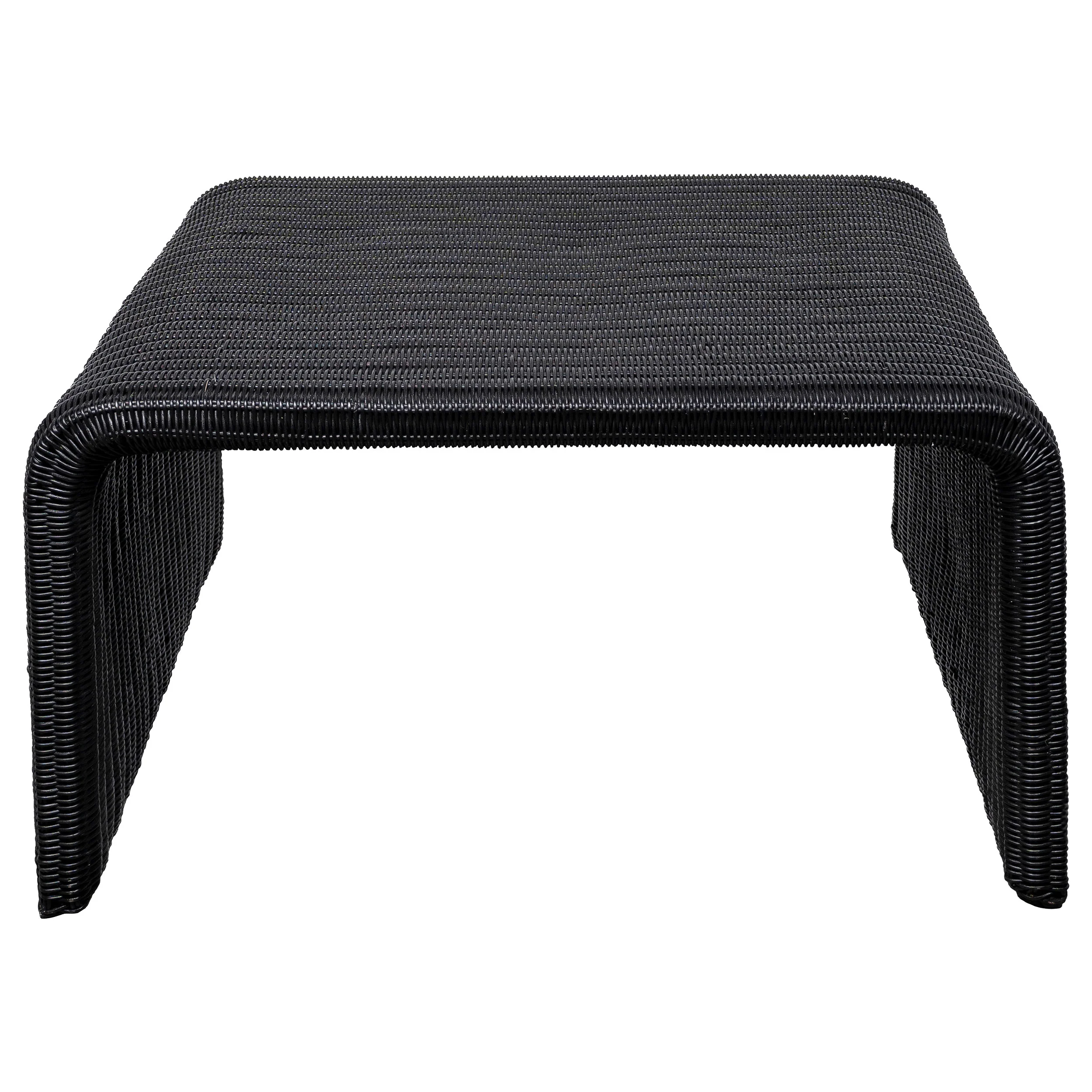Cahya 2-Piece Rattan Coffee and End Table Set, Black - Image 10