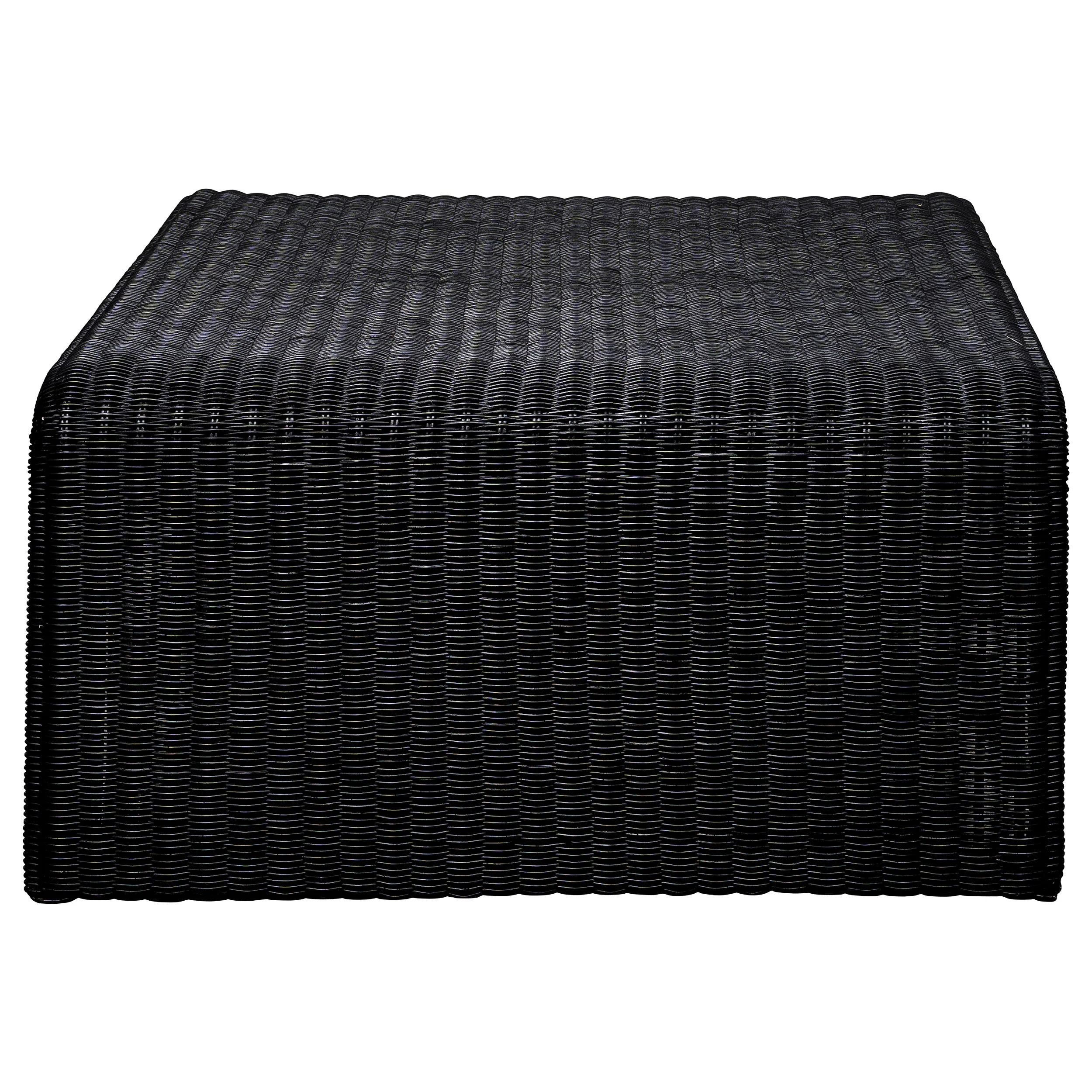 Cahya 2-Piece Rattan Coffee and End Table Set, Black - Image 7
