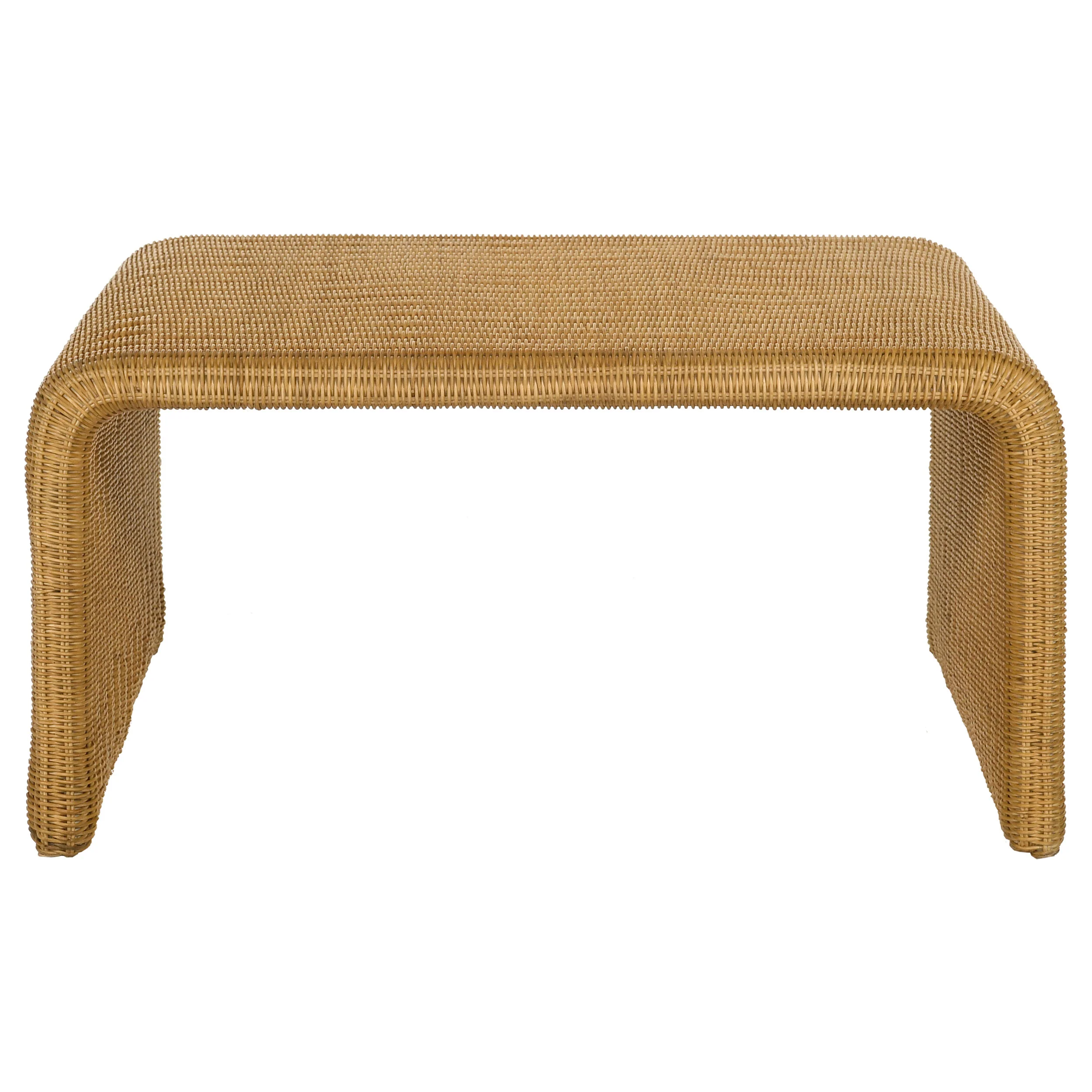 Cahya 2-Piece Rattan Coffee and End Table Set, Natural - Image 8