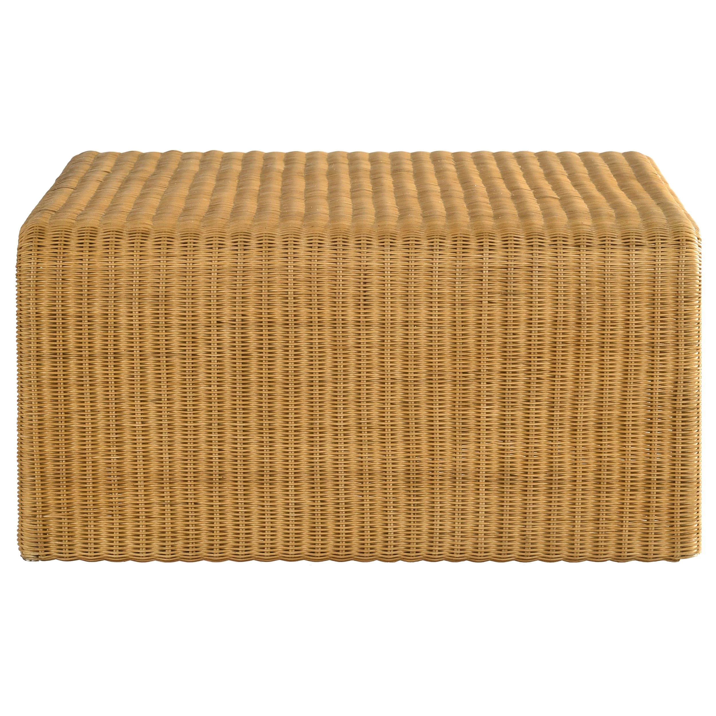 Cahya Square Woven Rattan Coffee Table Natural - Image 3