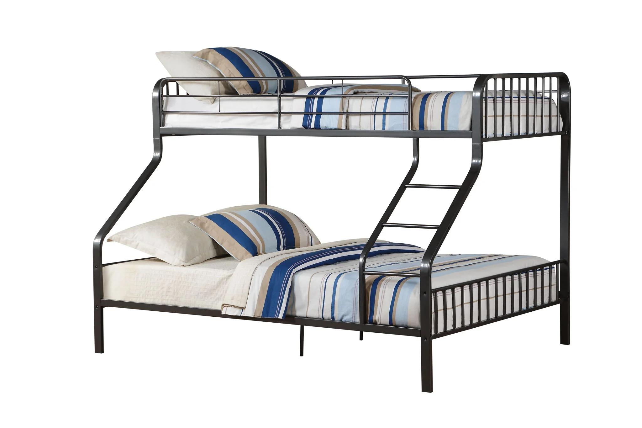 Caius - Twin Long Queen Bunk Bed - Gun - Image 6