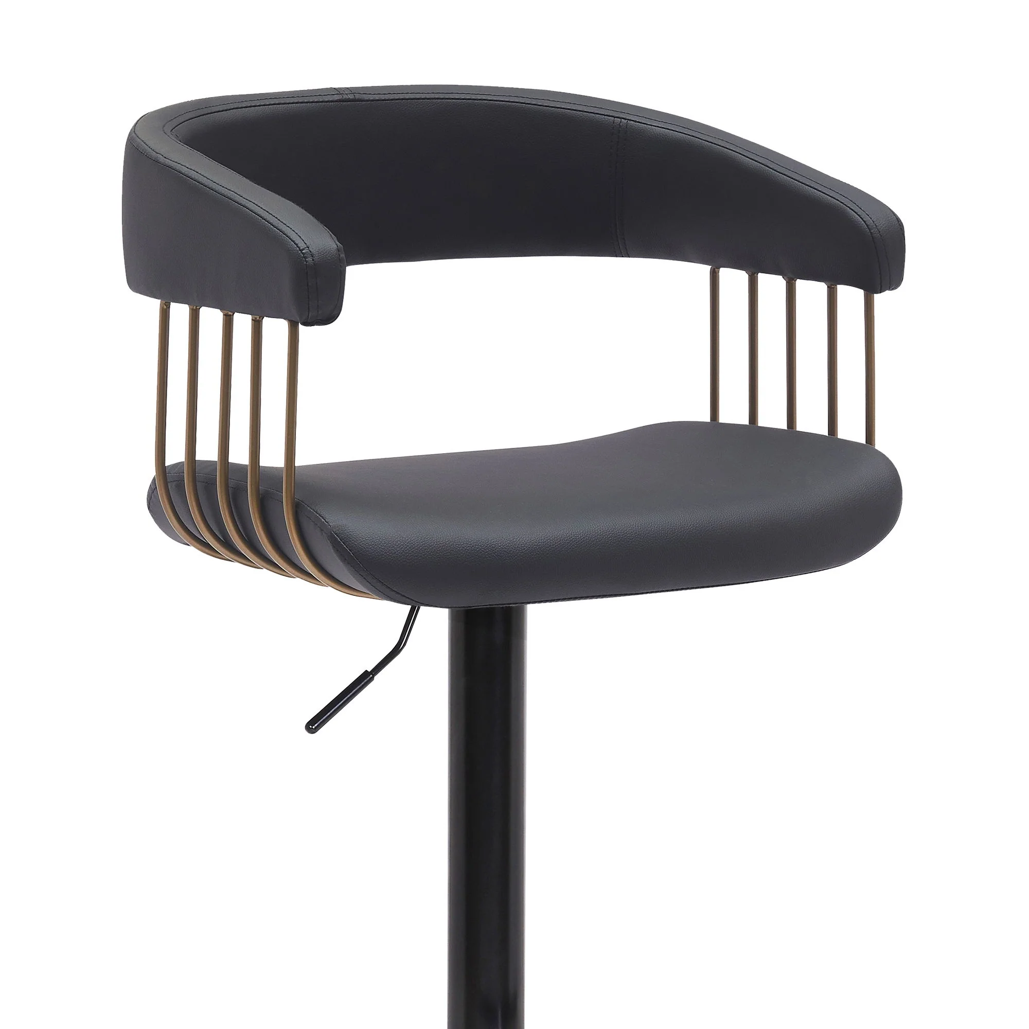 Calista - Adjustable Bar Stool With Golden Bronze Frame - Image 8