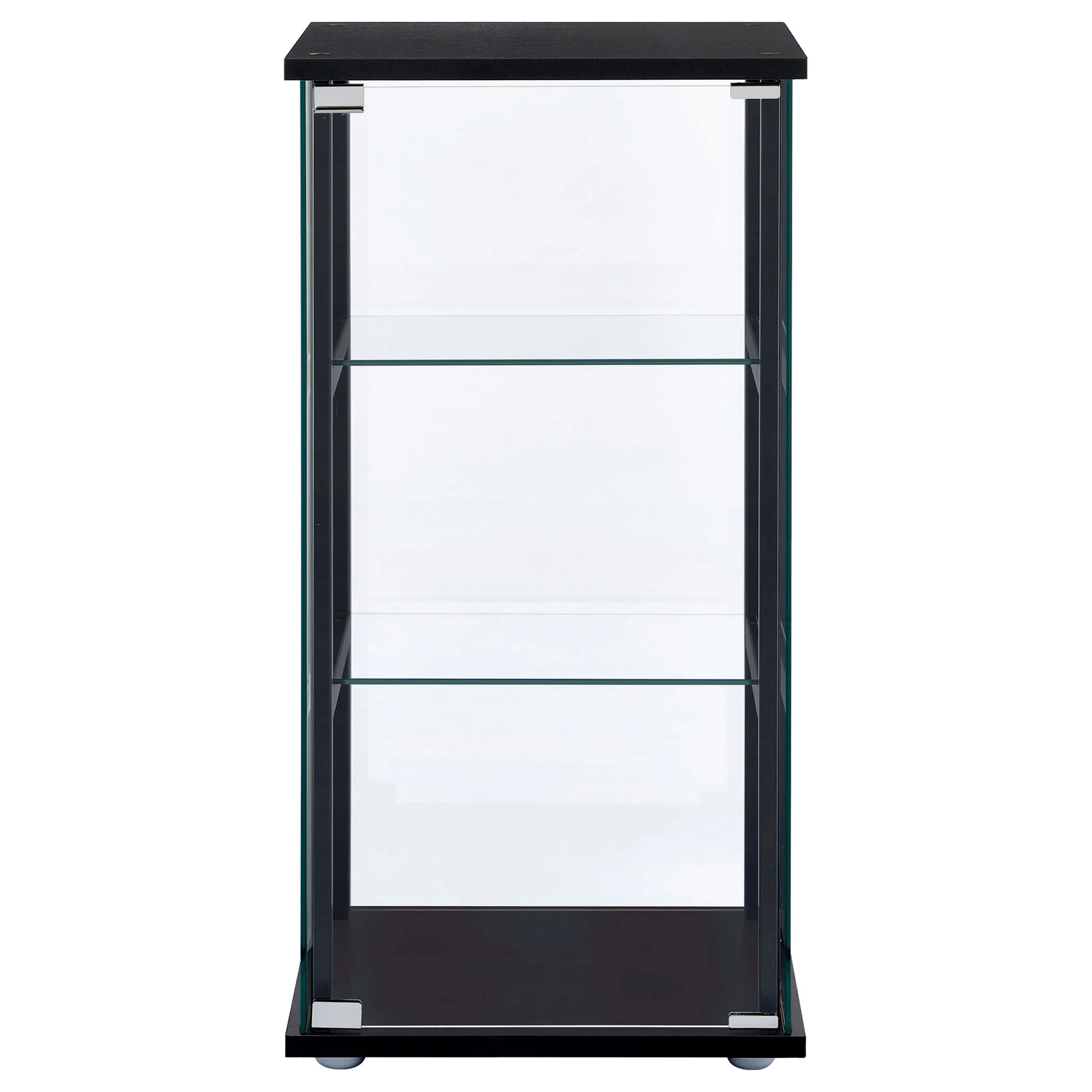 Callie - 3 Shelf Curio Cabinet - Black - Image 8