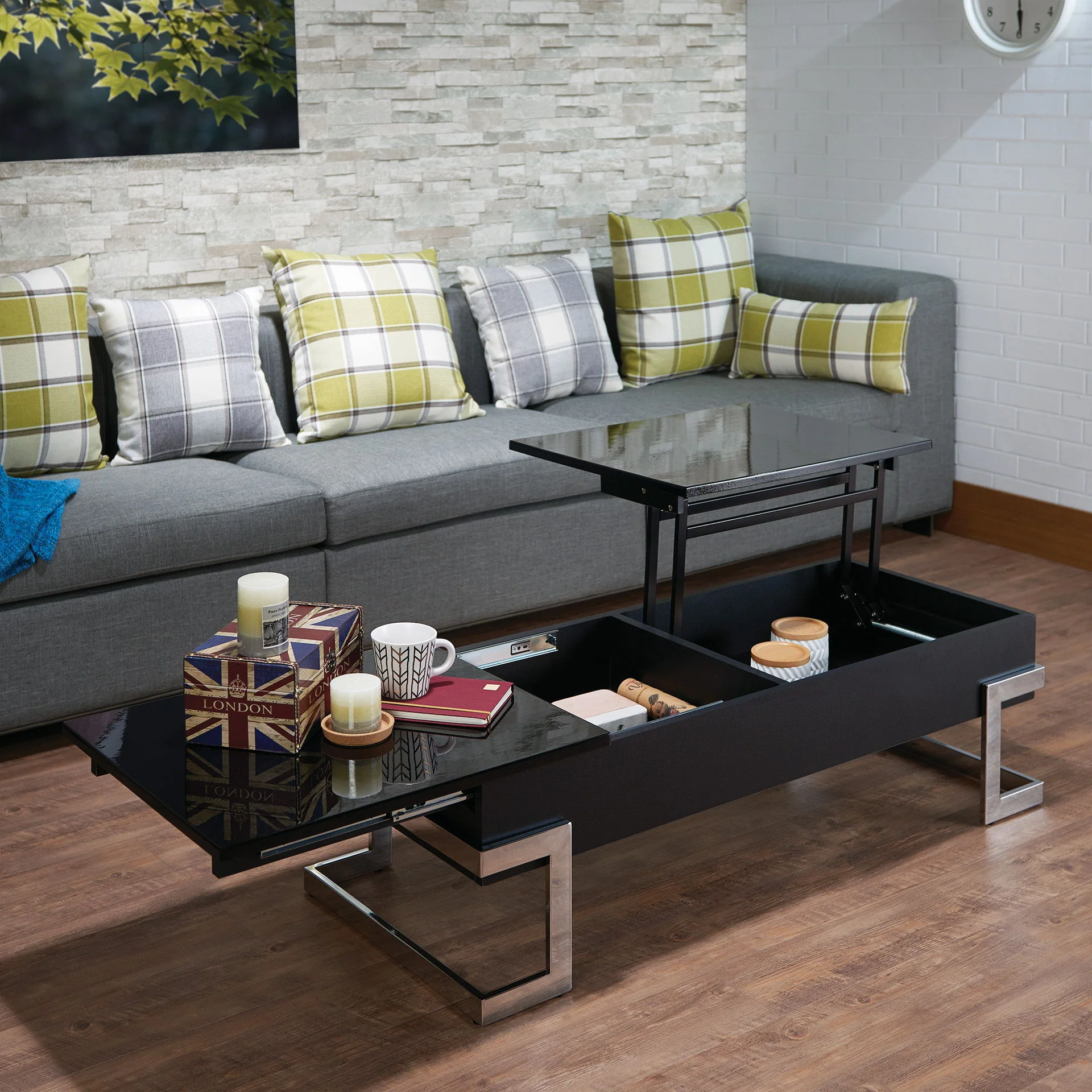 Calmam - High Gloss Coffee Table With Lift Top - Image 9