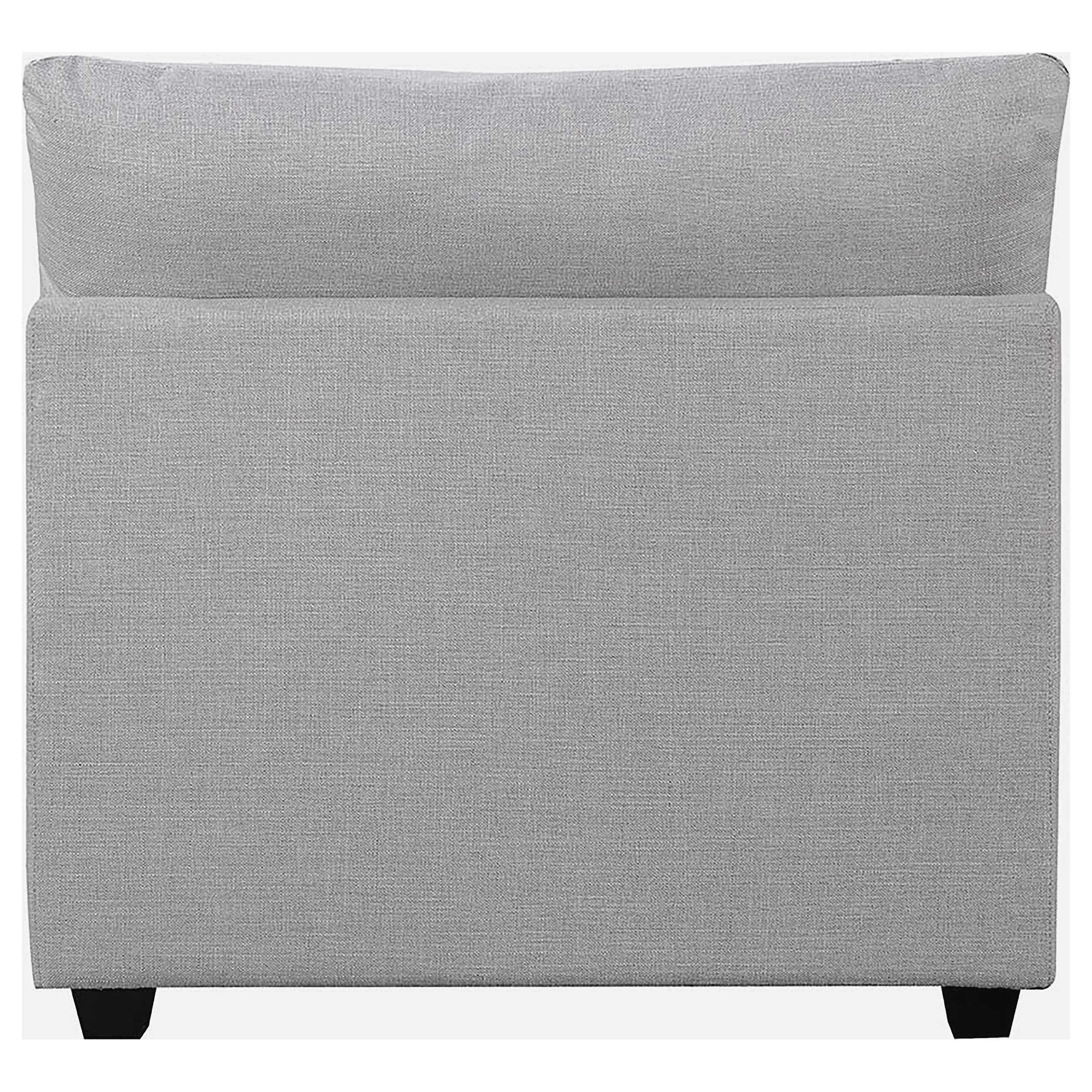 Cambria Upholstered Armless Chair Grey - Image 9