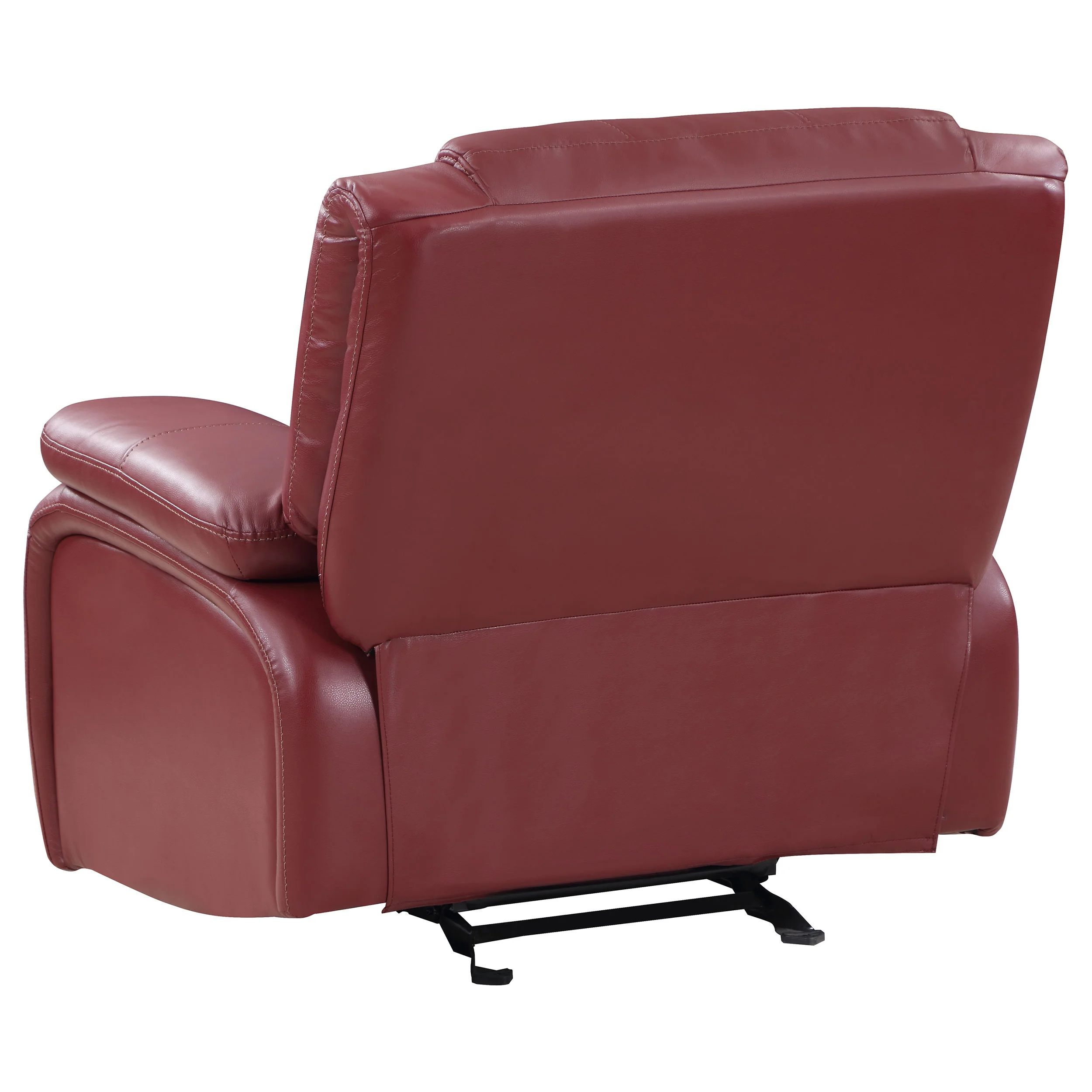 Camila Upholstered Glider Recliner Chair - Red - Image 10