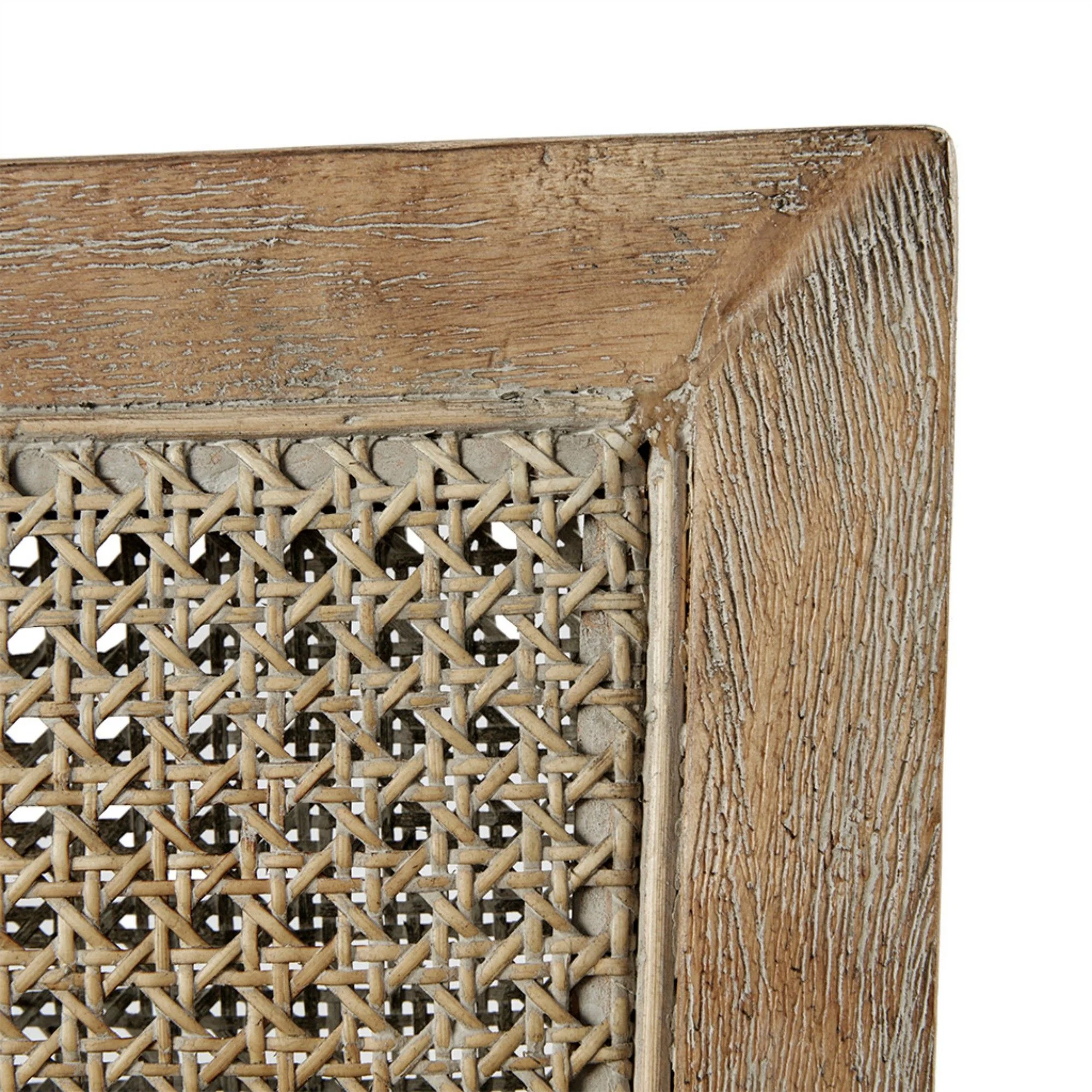 Cane Armchair With High Density Foam - Cream / Reclaimed Natural - Image 2