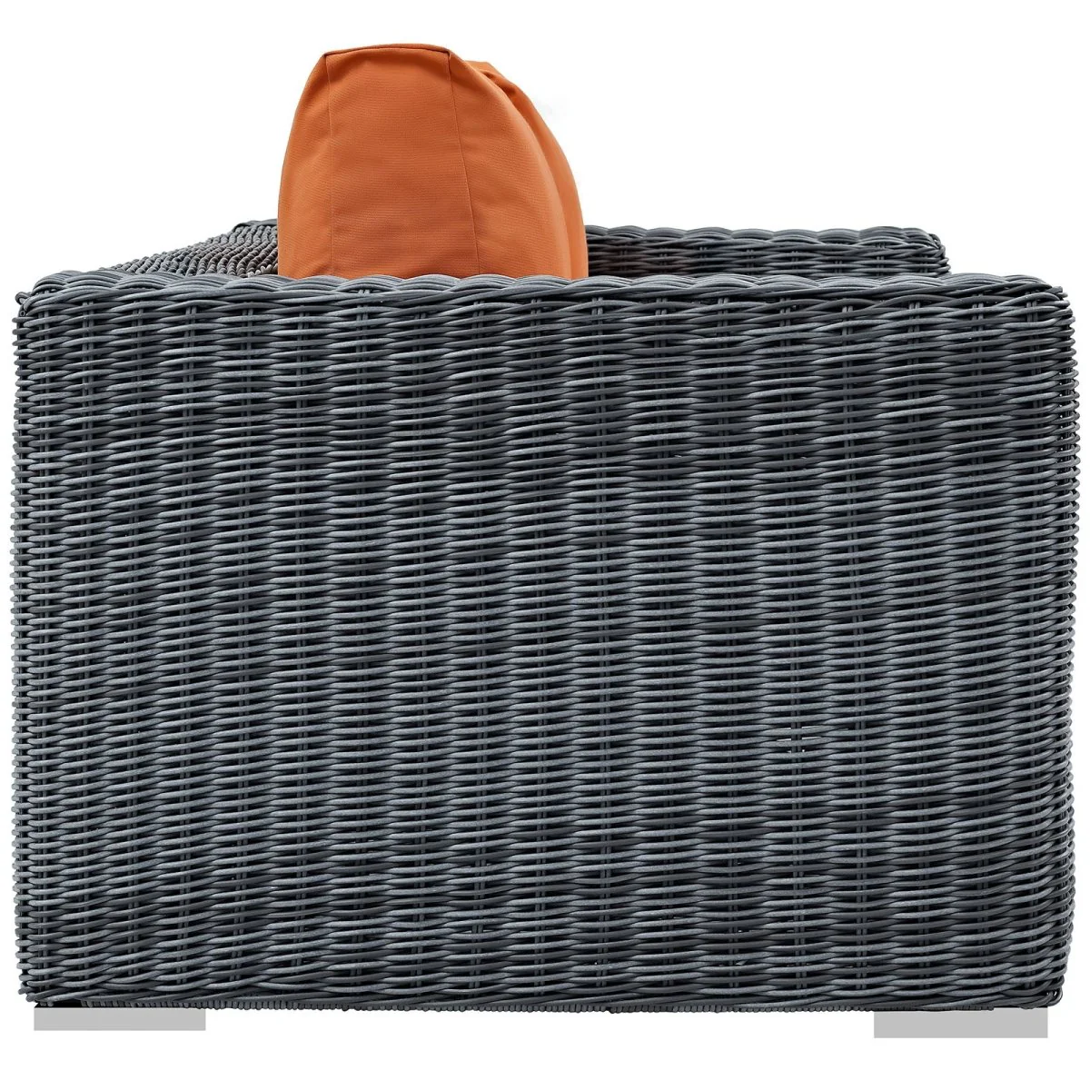 Canvas Wicker Outdoor Loveseat - Classic Patio Seating for Two, Durable Design - Image 7