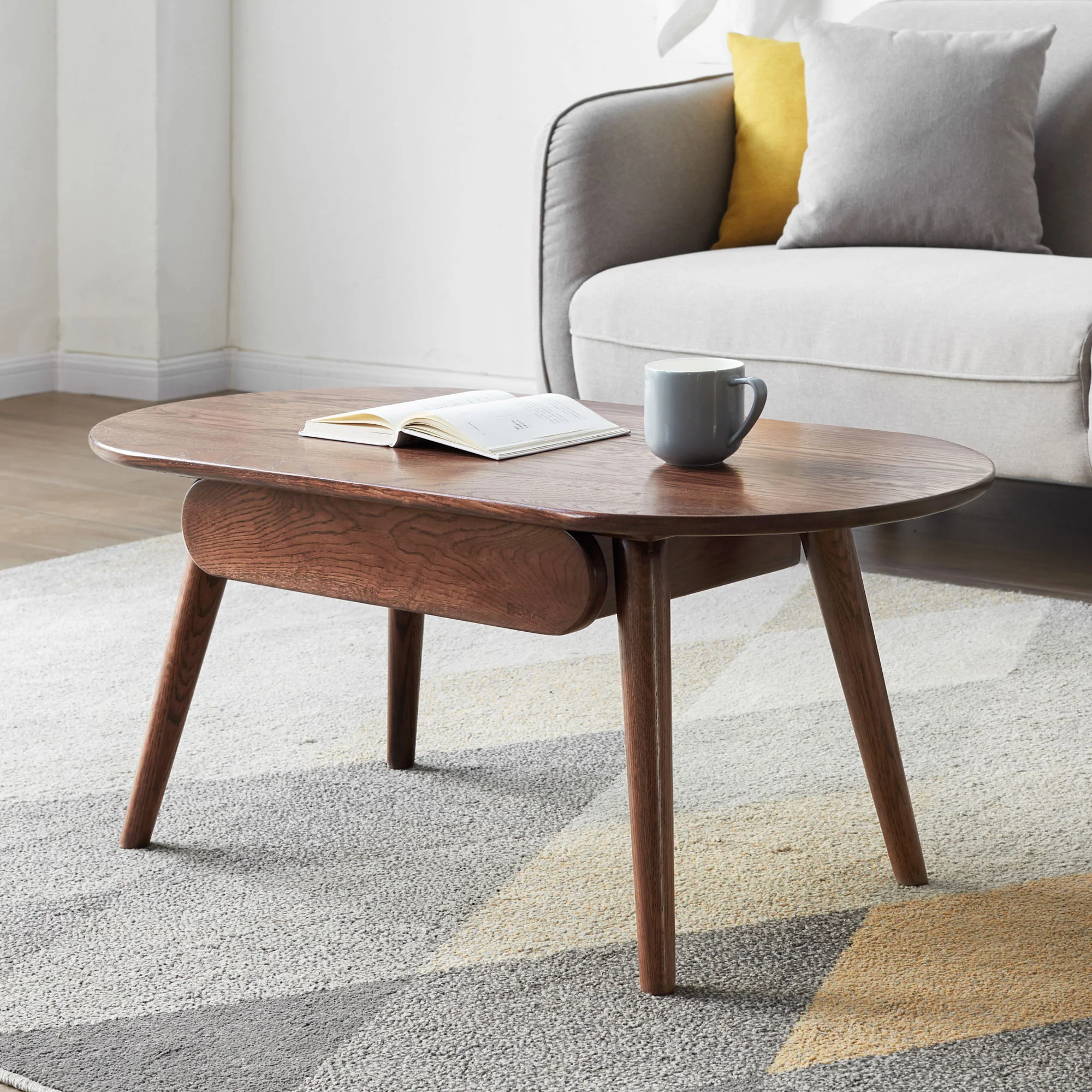 Capsule Centre Low Table With Drawers Coffee Table - Image 8