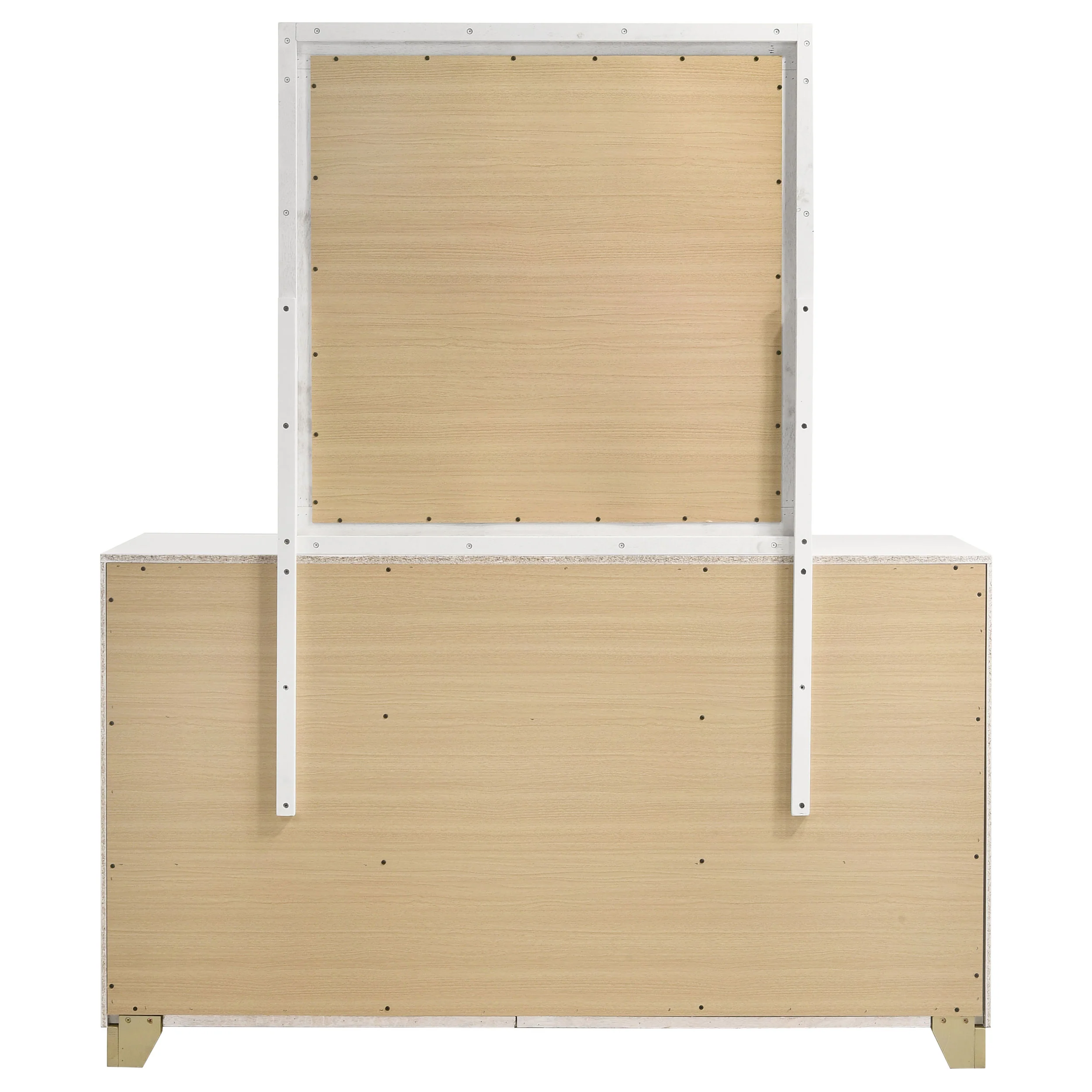 Caraway 6-Drawer Dresser with Mirror in White - Image 7