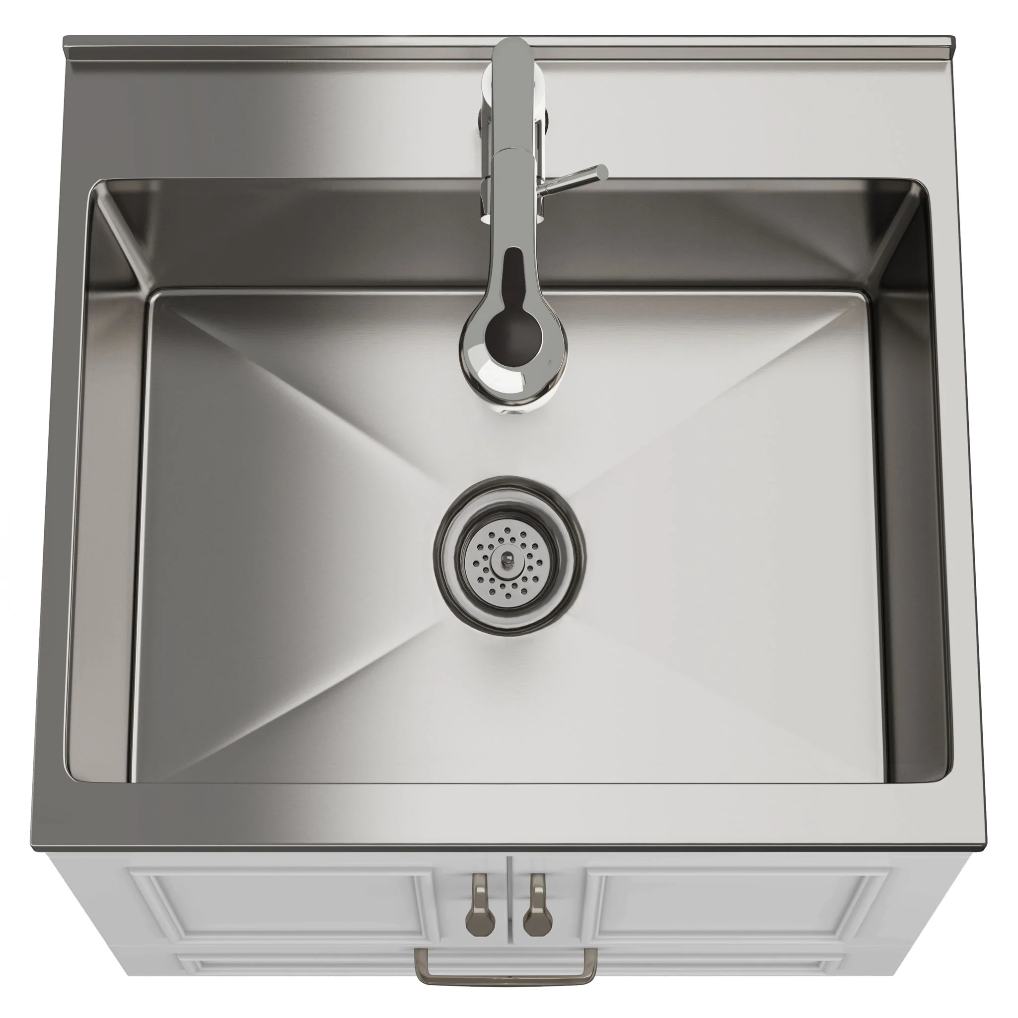 Cardinal - Laundry Cabinet With Faucet And Sink - White - Wood - Image 5