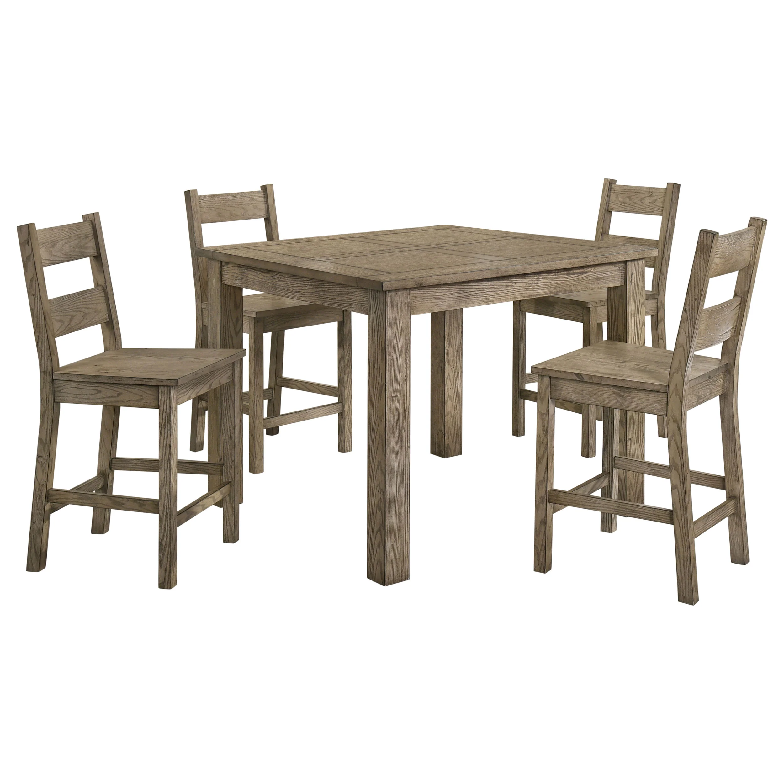 Cardova 5-Piece Counter Height Dining Set, Vineyard Oak - Image 2