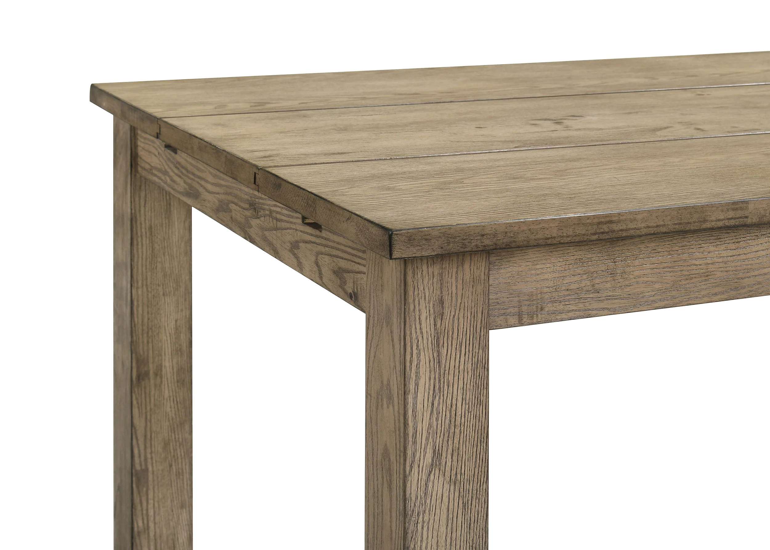 Cardova 87-Inch Solid Wood Extension Dining Table Vineyard Oak - Image 7