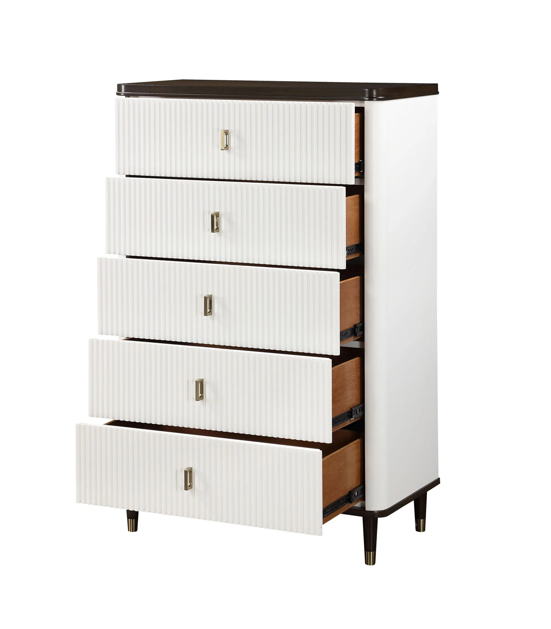 Carena - Chest - White / Walnut - Image 3