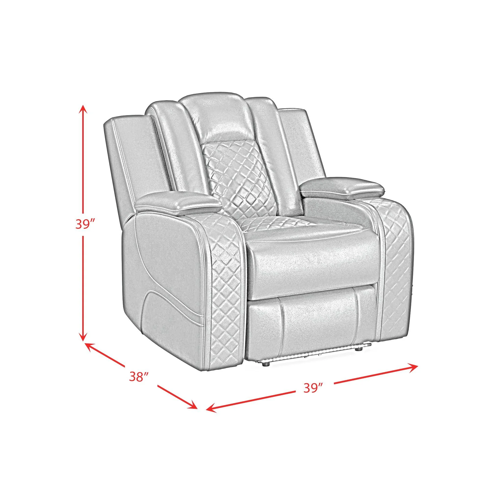 Carlo - Power Motion Recliner With Power Headrest, LED - Image 10