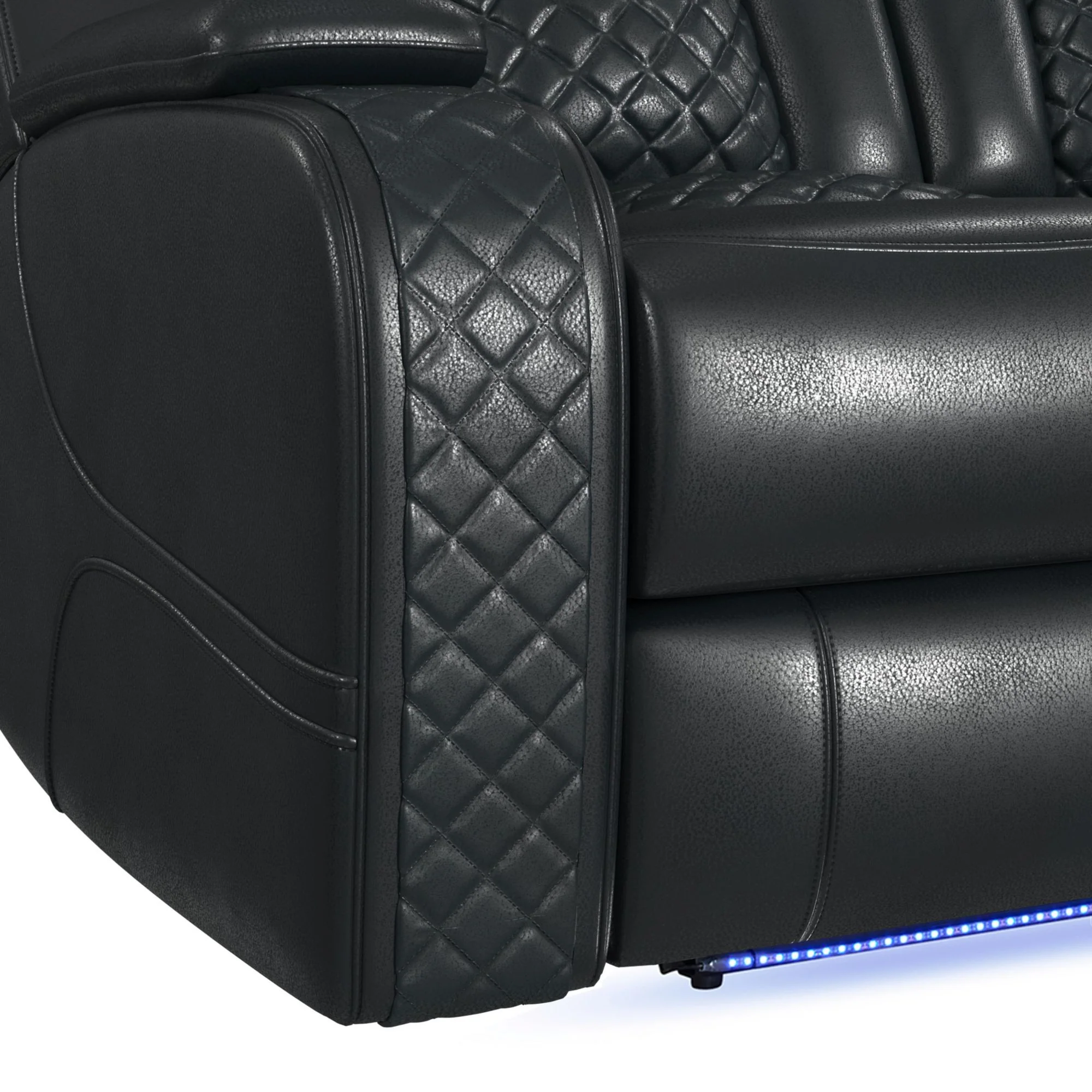 Carlo - Power Motion Sofa With Power Headrest, Dropdown Table, Power Strip, LED And Reading Light - Image 13