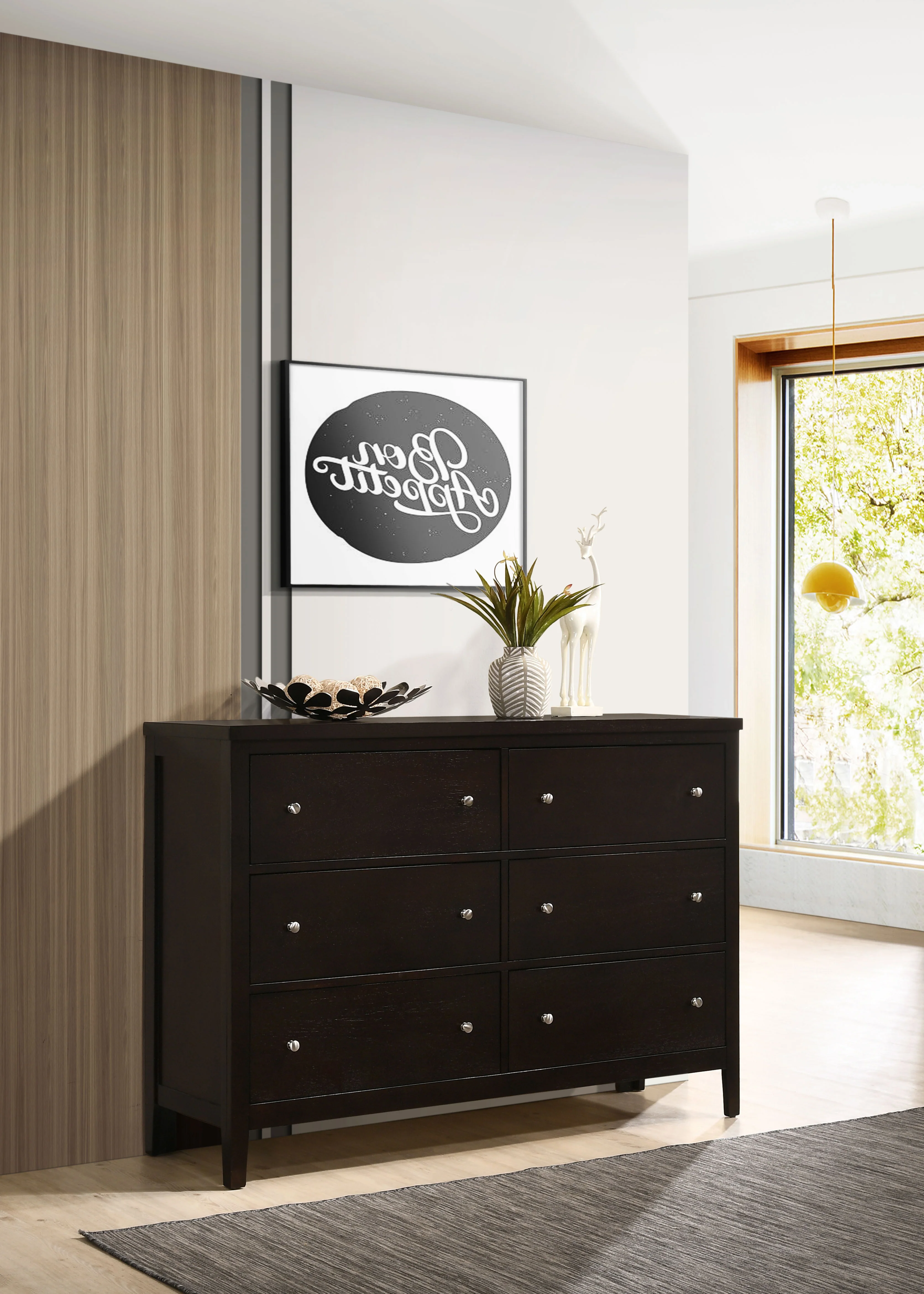 Carlton 6-Drawer Dresser in Cappuccino - Image 3