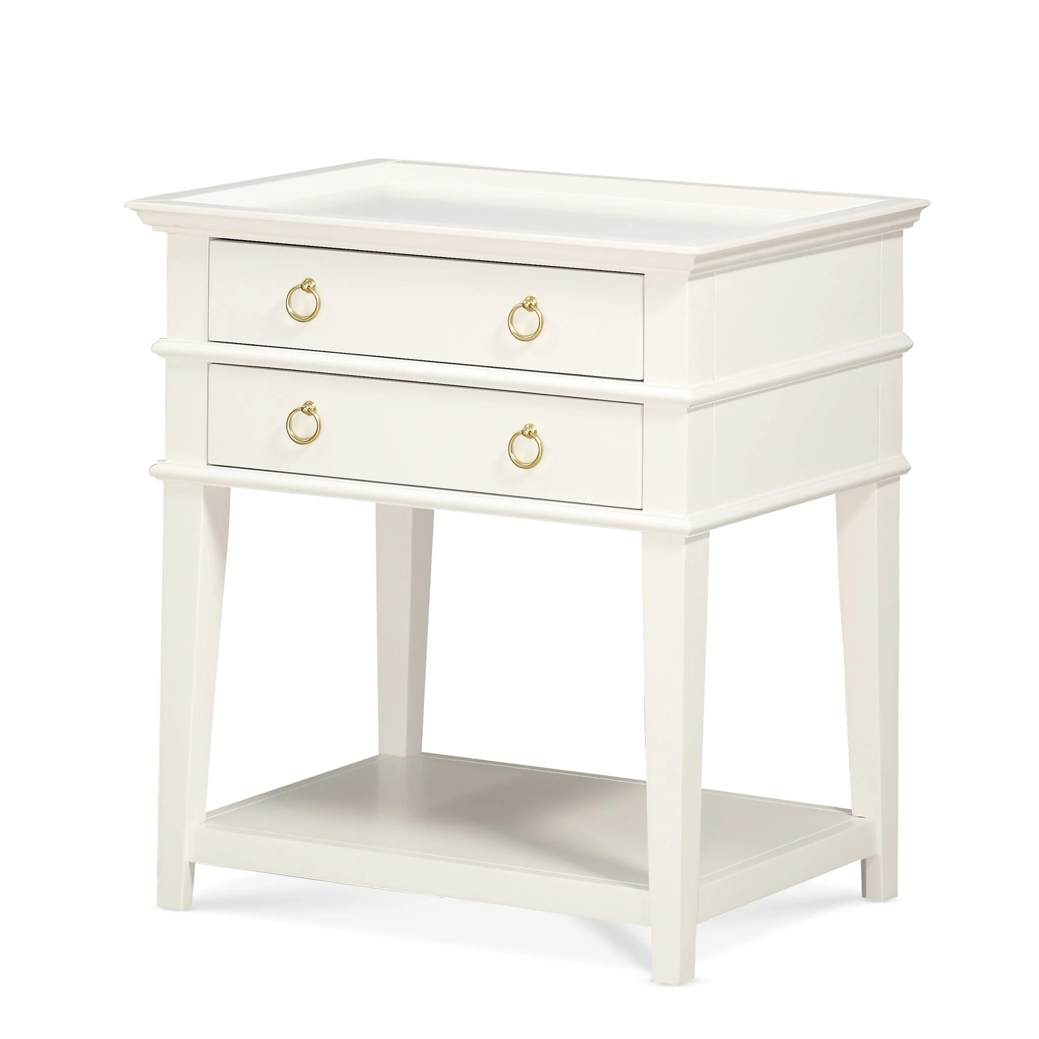 Carmona - 2 Drawer Tray Top Nightstand Pulls - Image 2