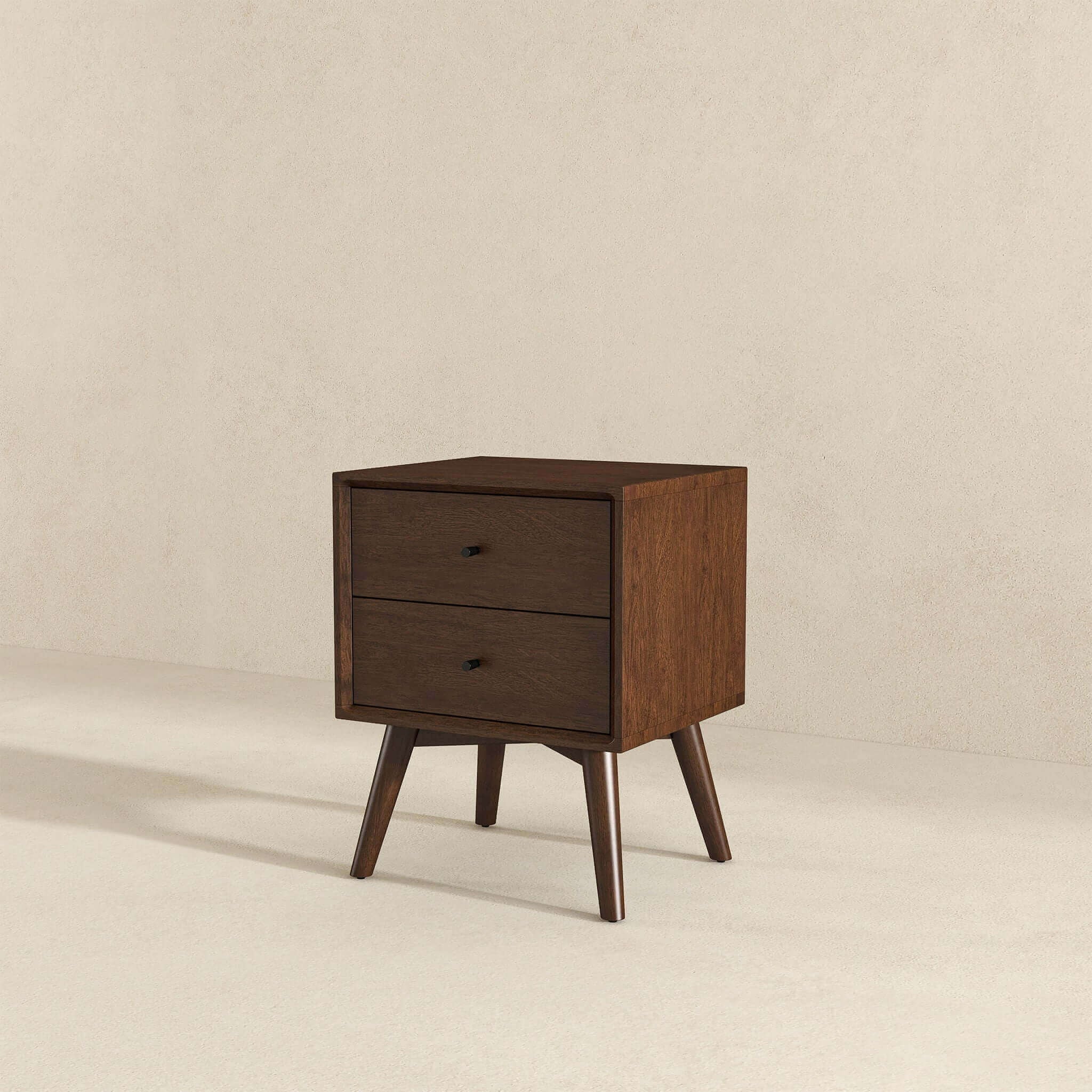 Caroline - Mid-Century Modern Style Night Stand 2 Drawer - Image 15