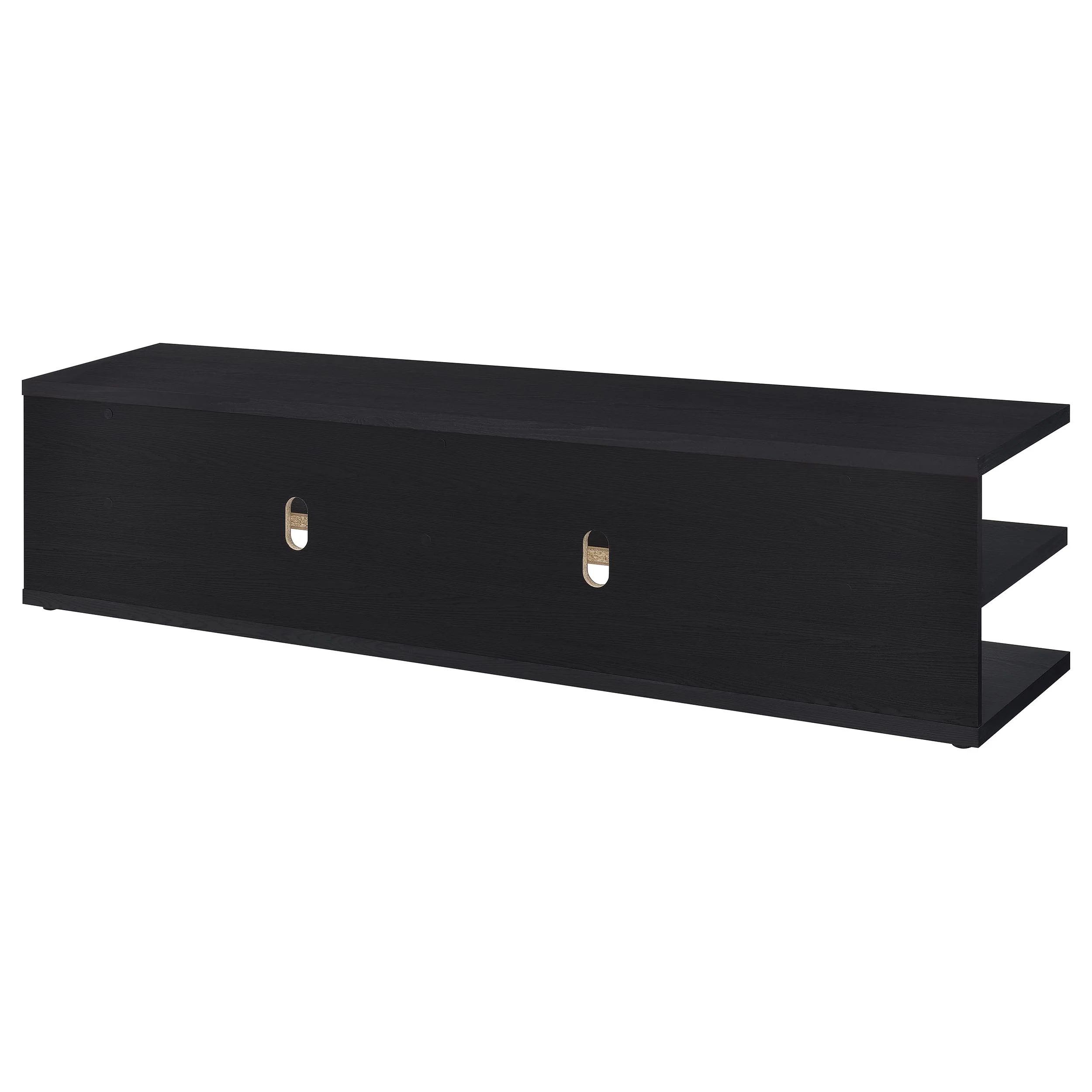 Cartmill 78-Inch 2-Tier TV Stand Media Console, Black - Image 6