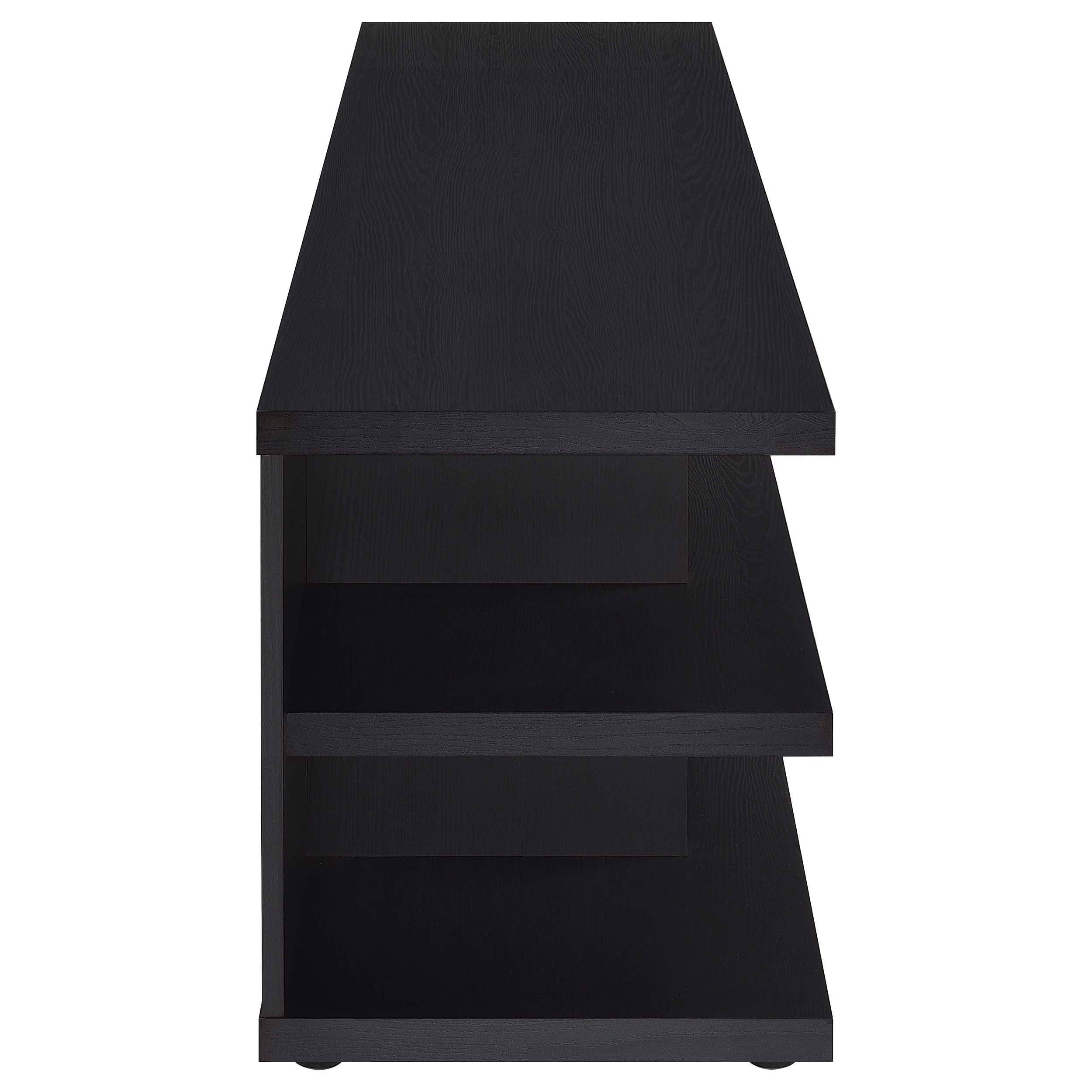 Cartmill 78-Inch 2-Tier TV Stand Media Console, Black - Image 8