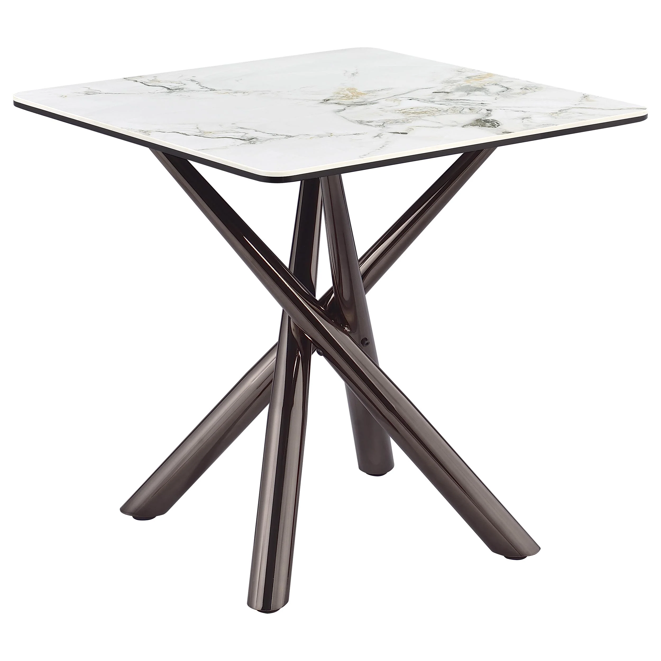 Carvell 2-Piece Square Coffee and End Table Set, Mirage White - Image 2