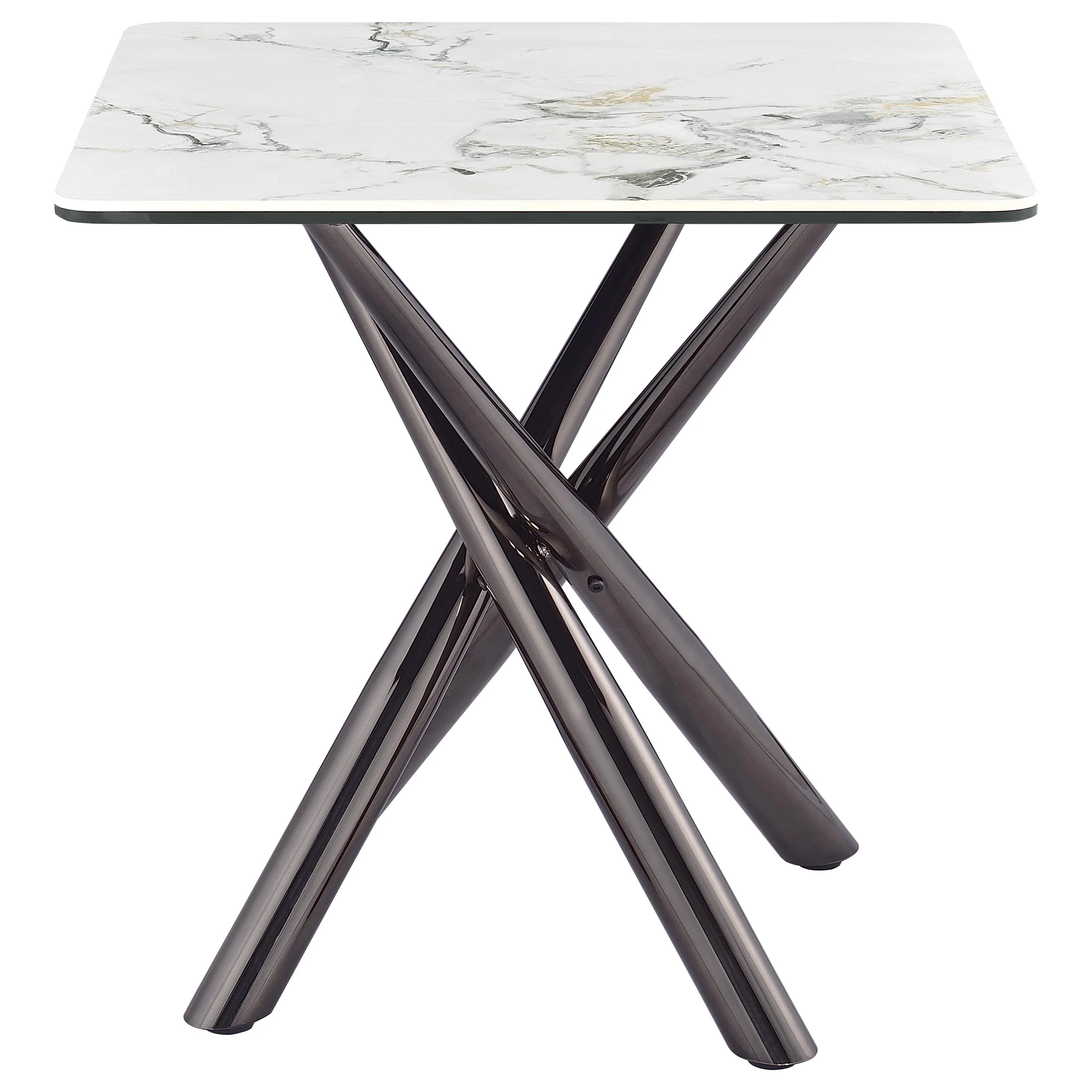 Carvell 2-Piece Square Coffee and End Table Set, Mirage White - Image 4