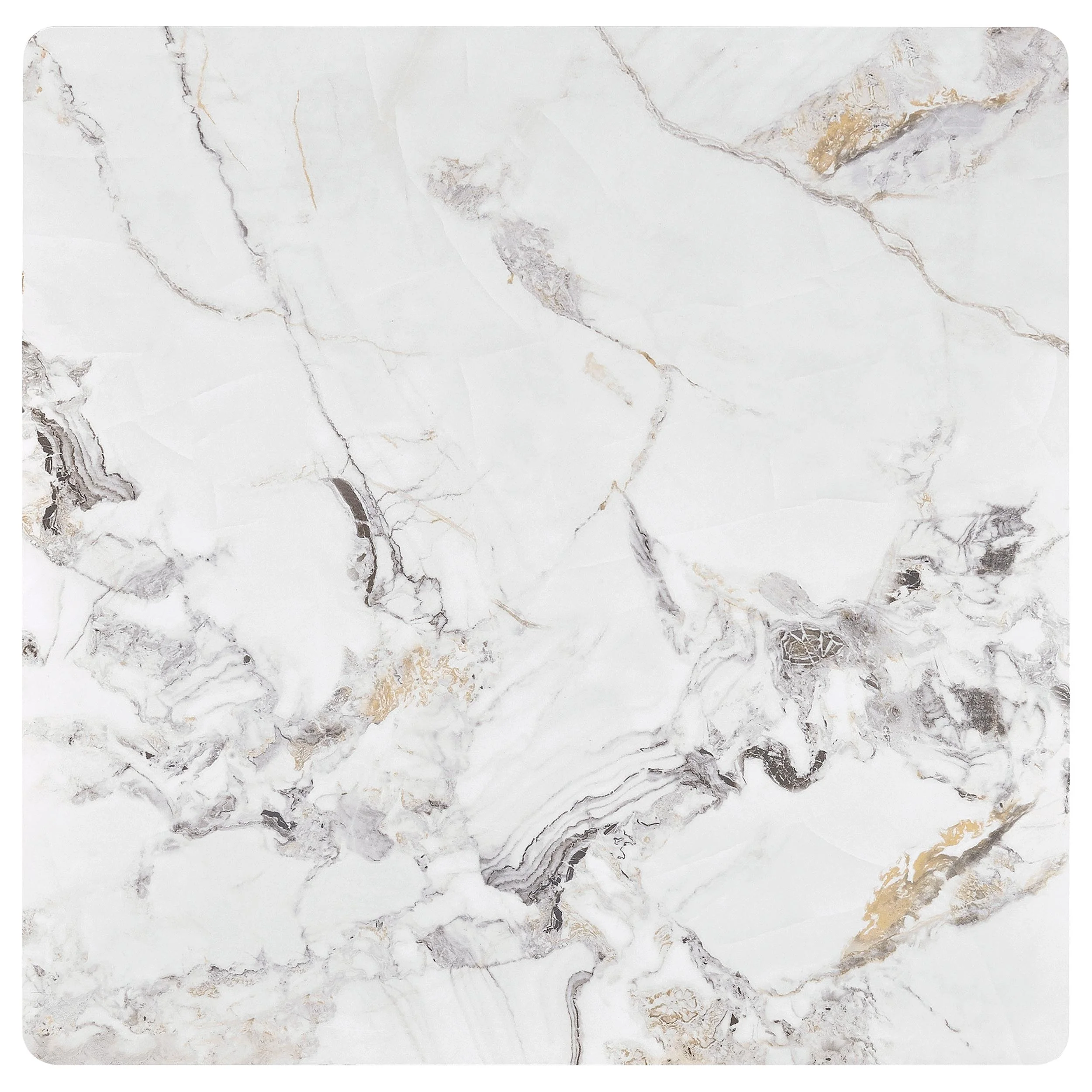 Carvell Square Sintered Stone Coffee Table Mirage White - Image 8